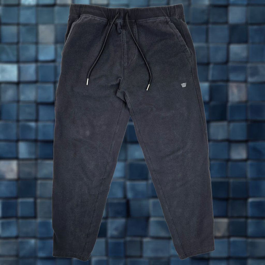 Vintage Mack Weldon Washed Black Fleece Sweatpants Men M Sweatpants Casual Slim Pull-On Joggers City College Preppy Mens Size US 31 - 1 Thumbnail