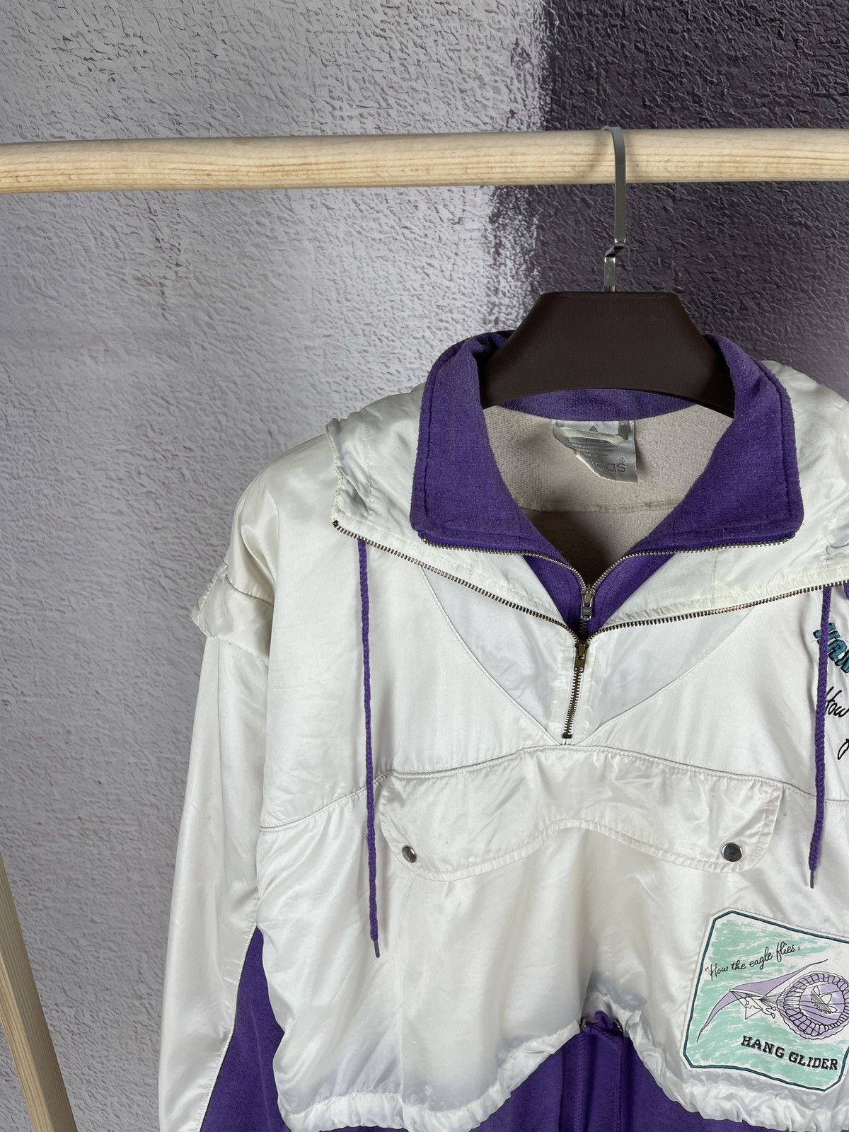 Adidas Adidas Hang Glider vintage 90s how the eagle flies anorak Size US S / EU 44-46 / 1 - 3 Thumbnail