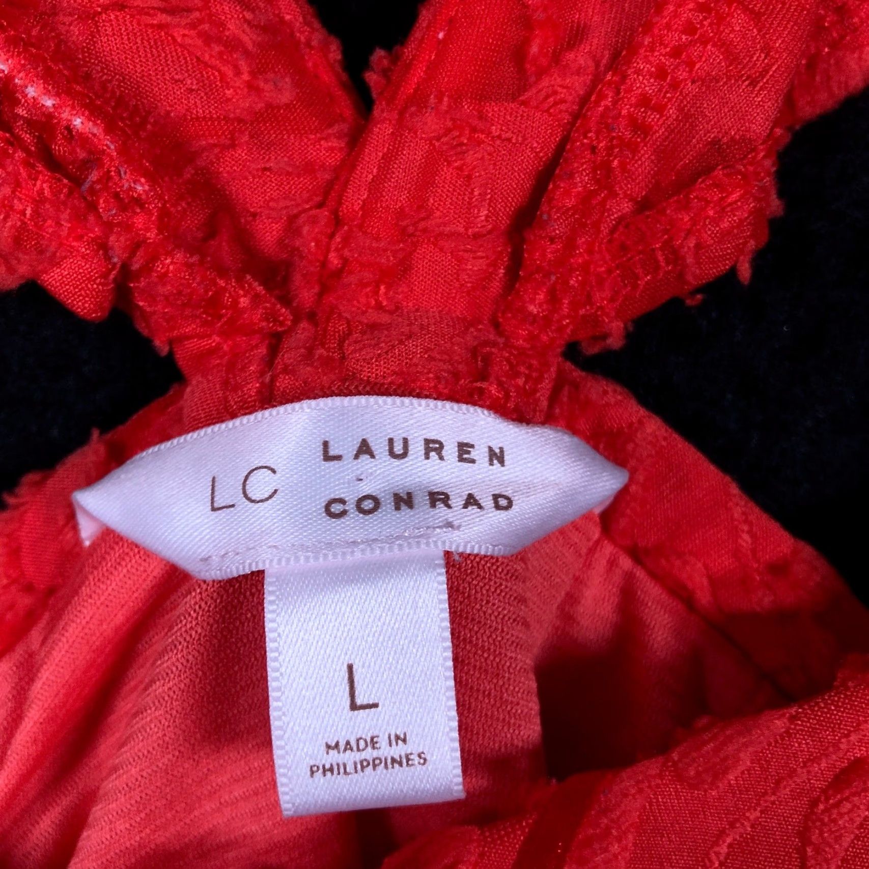 Lauren Conrad Lauren Conrad Womens Blouse Pink Coral Sleeveless Lined Ruffle Swing Halter Neck Casual Workwear Party/Cocktail 30 Day Returns Mens Women Girls Size L / US 10 / IT 46 - 6 Thumbnail