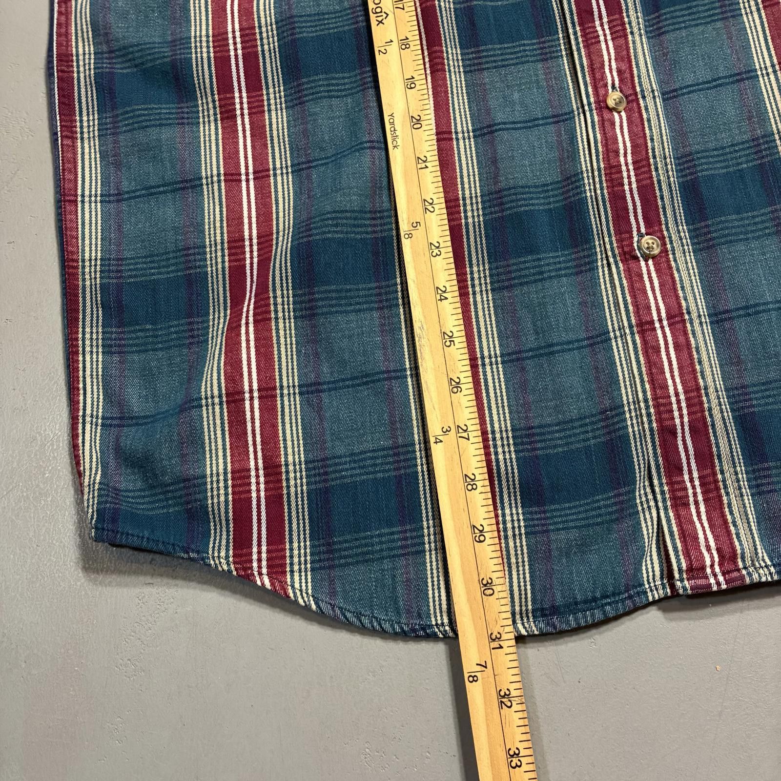 Eddie Bauer Vintage Eddie Bauer Flannel Shirt Men's XL Elkhorn Twill 90s Size US XL / EU 56 / 4 - 8 Thumbnail