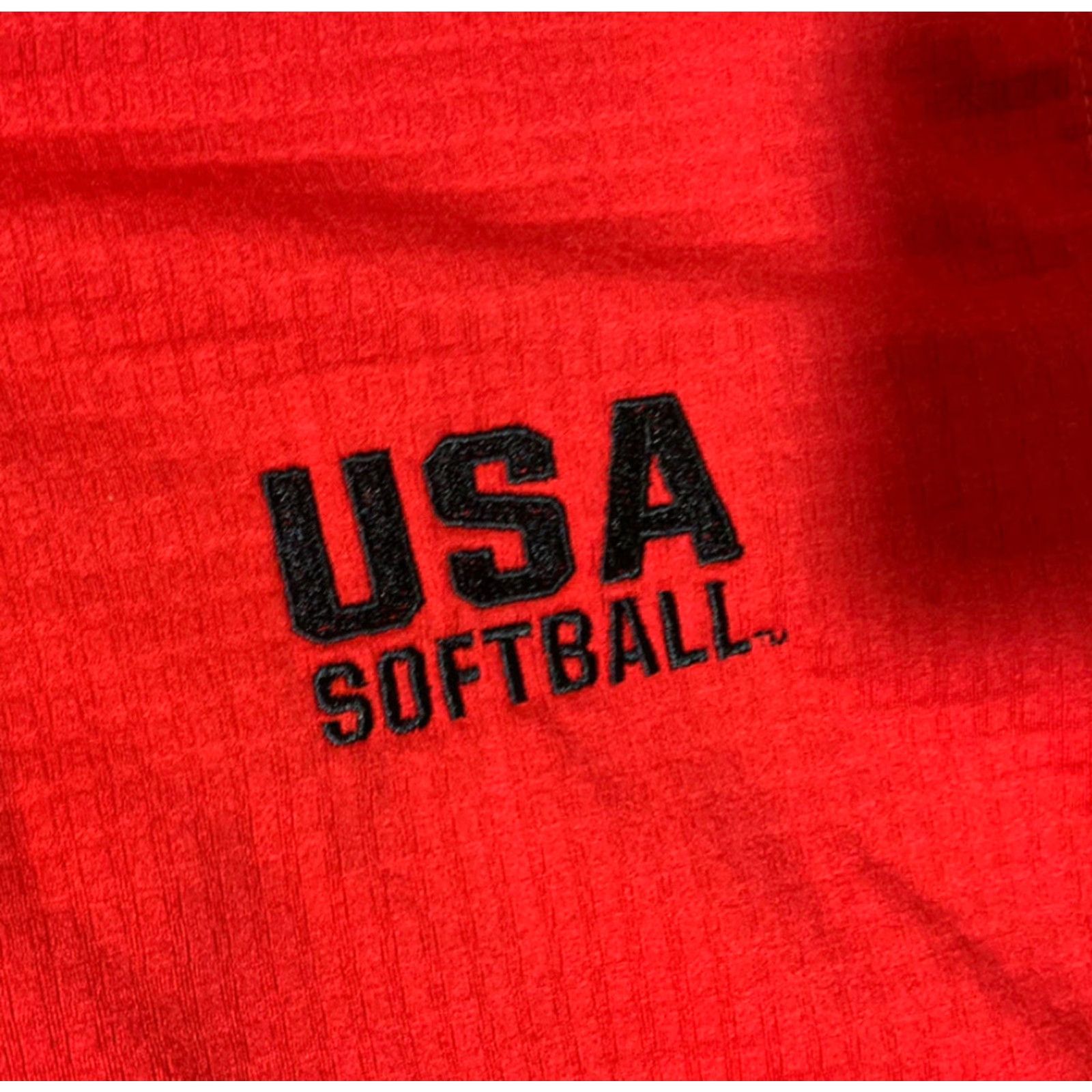 Nike Nike Dri-FIT USA Softball 1/2 Zip Pullover Men's Medium Red Size US M / EU 48-50 / 2 - 3 Thumbnail