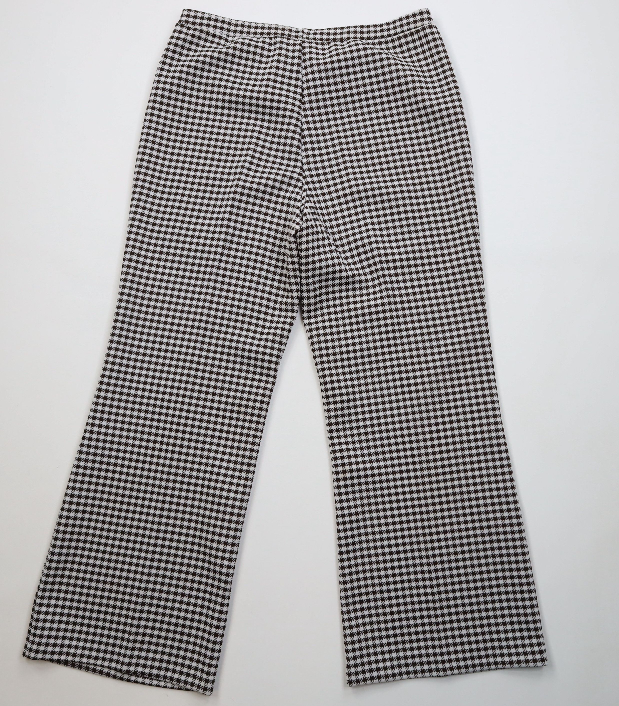 Vintage Vintage 70s Streetwear Knit Bell Bottoms Pants Brown USA Size 38" / US 16 / IT 52 - 8 Thumbnail