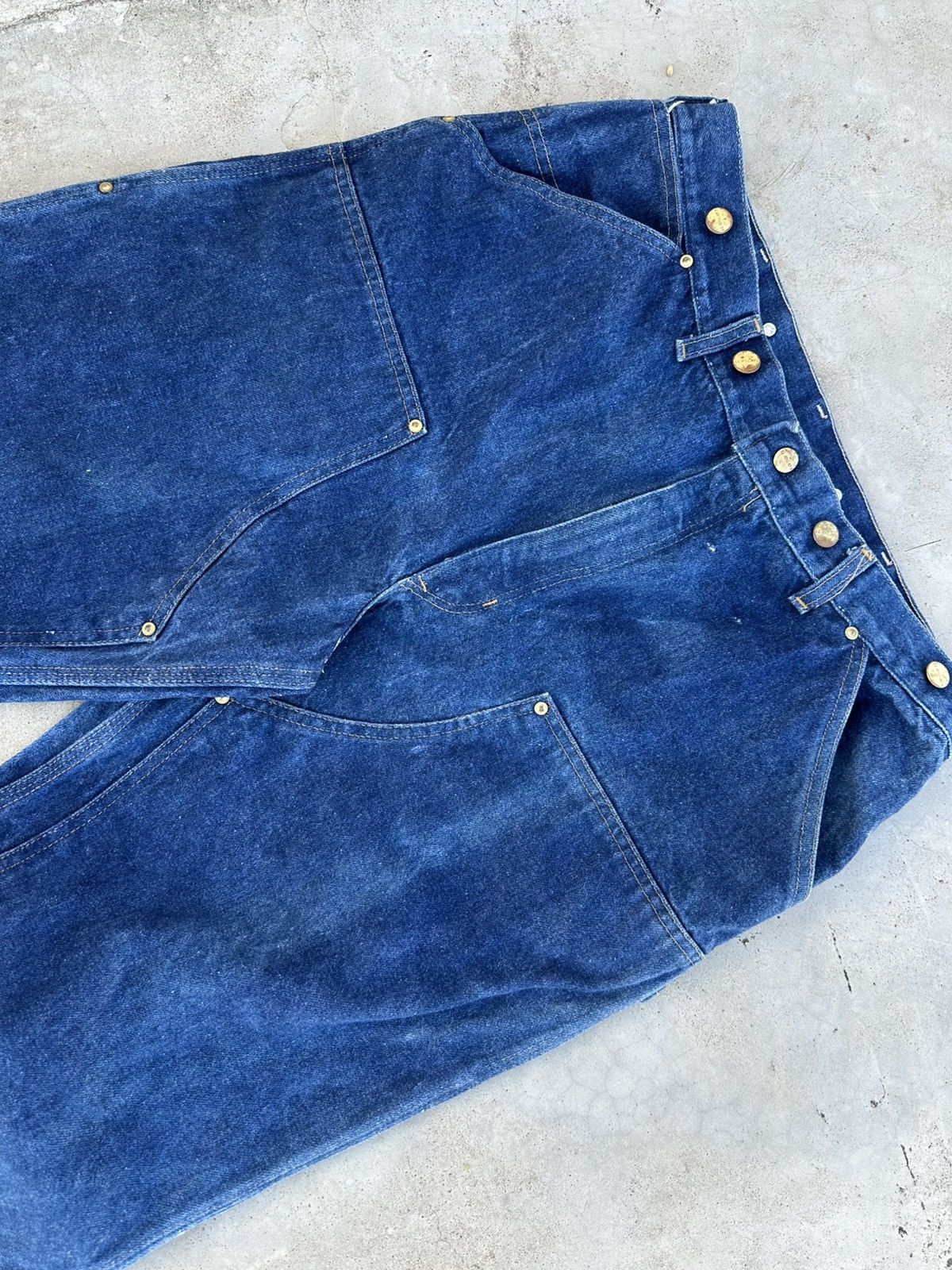 Carhartt × Vintage Vintage Carhartt Double Knee Denim Work Pants – 1980s Size US 38 / EU 54 - 4 Thumbnail