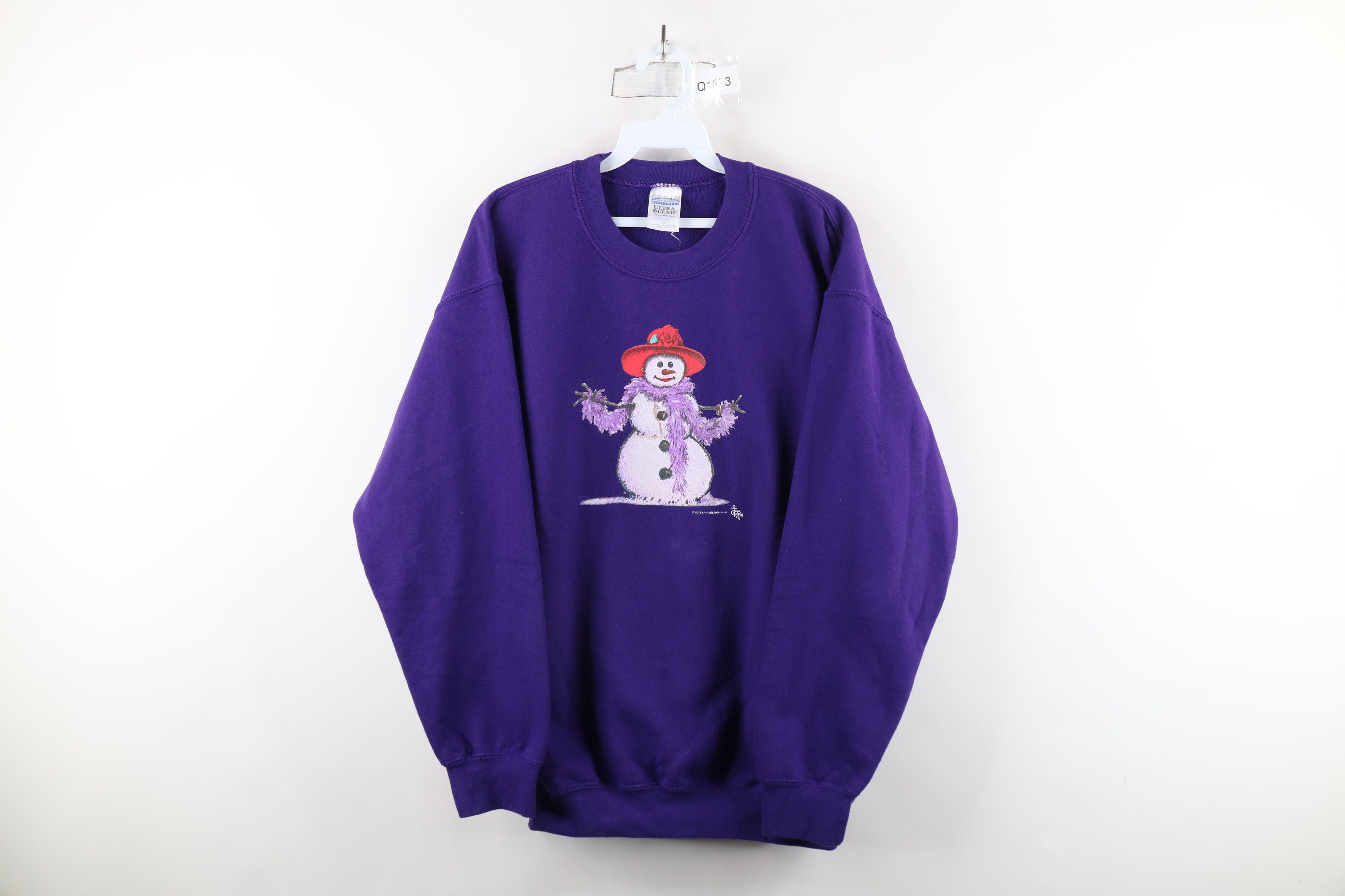 Vintage Vintage Y2K 2003 Christmas Snow Woman Dress Up Sweatshirt Size M / US 6-8 / IT 42-44 - 1 Thumbnail