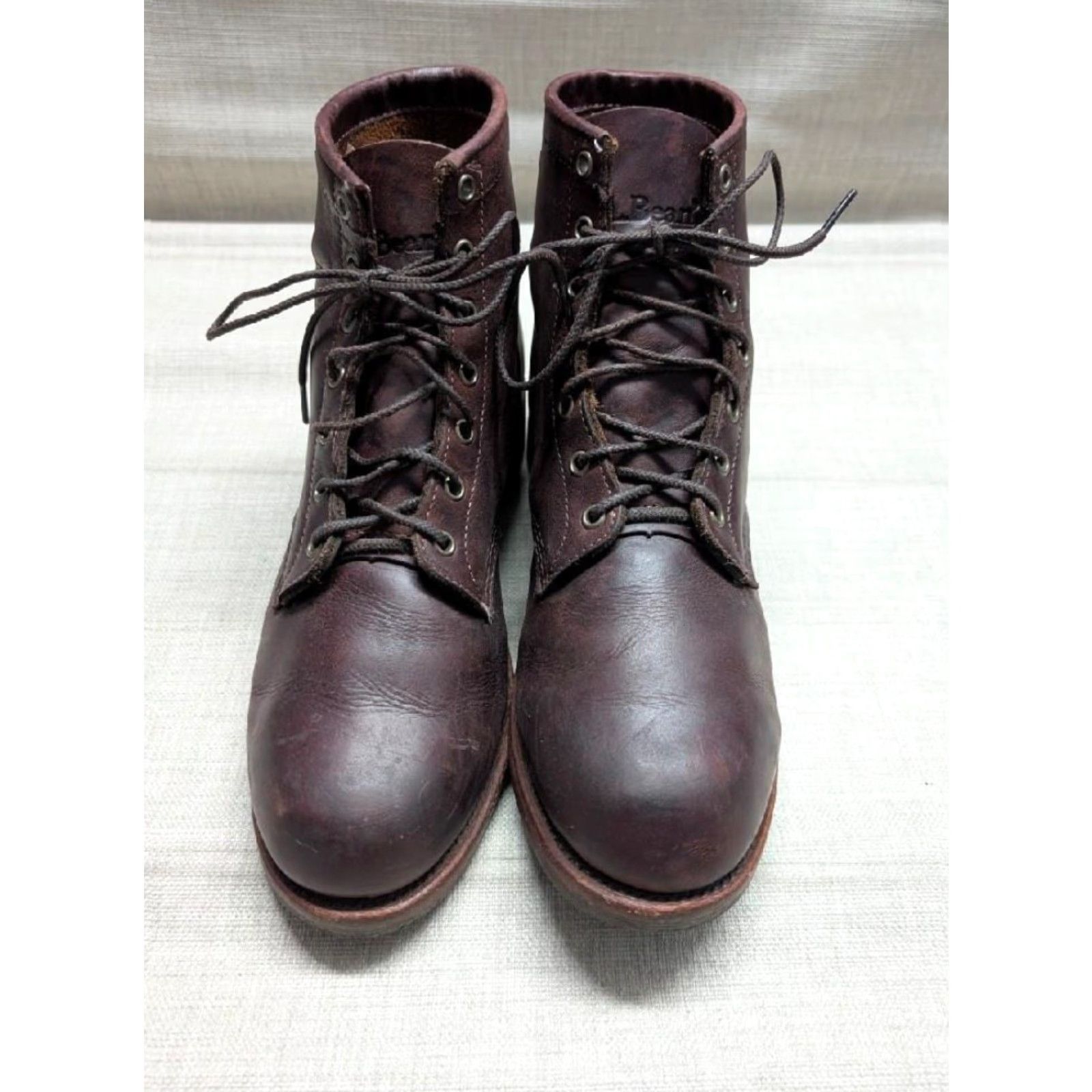 Vintage VINTAGE L.L. Bean Chippewa Boots Shirt Mens 12 Brown Leather USA Made Chippewa 12D Brown Mens Boots China? Size US 12 / EU 45 - 3 Thumbnail