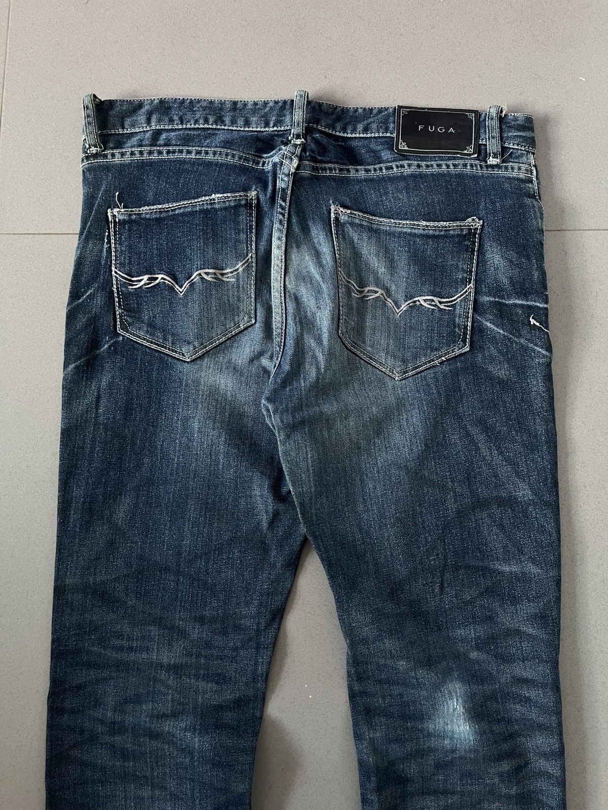 GOSTAR DE FUGA FUGA JAPANESE 00’s VINTAGE DENIM DISTRESSED PANTS JEANS VKEI Size US 30 / EU 46 - 4 Thumbnail