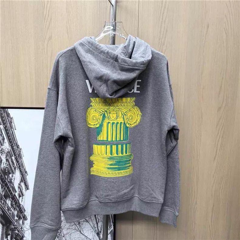 Versace Versace Main line gray hooded sweatshirt jacket Size US L / EU 52-54 / 3 - 5 Thumbnail
