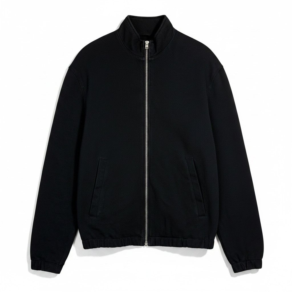 Zara Zara Man Stand Collar Black Full Zip Lightweight Jacket Size US L / EU 52-54 / 3 - 1 Thumbnail