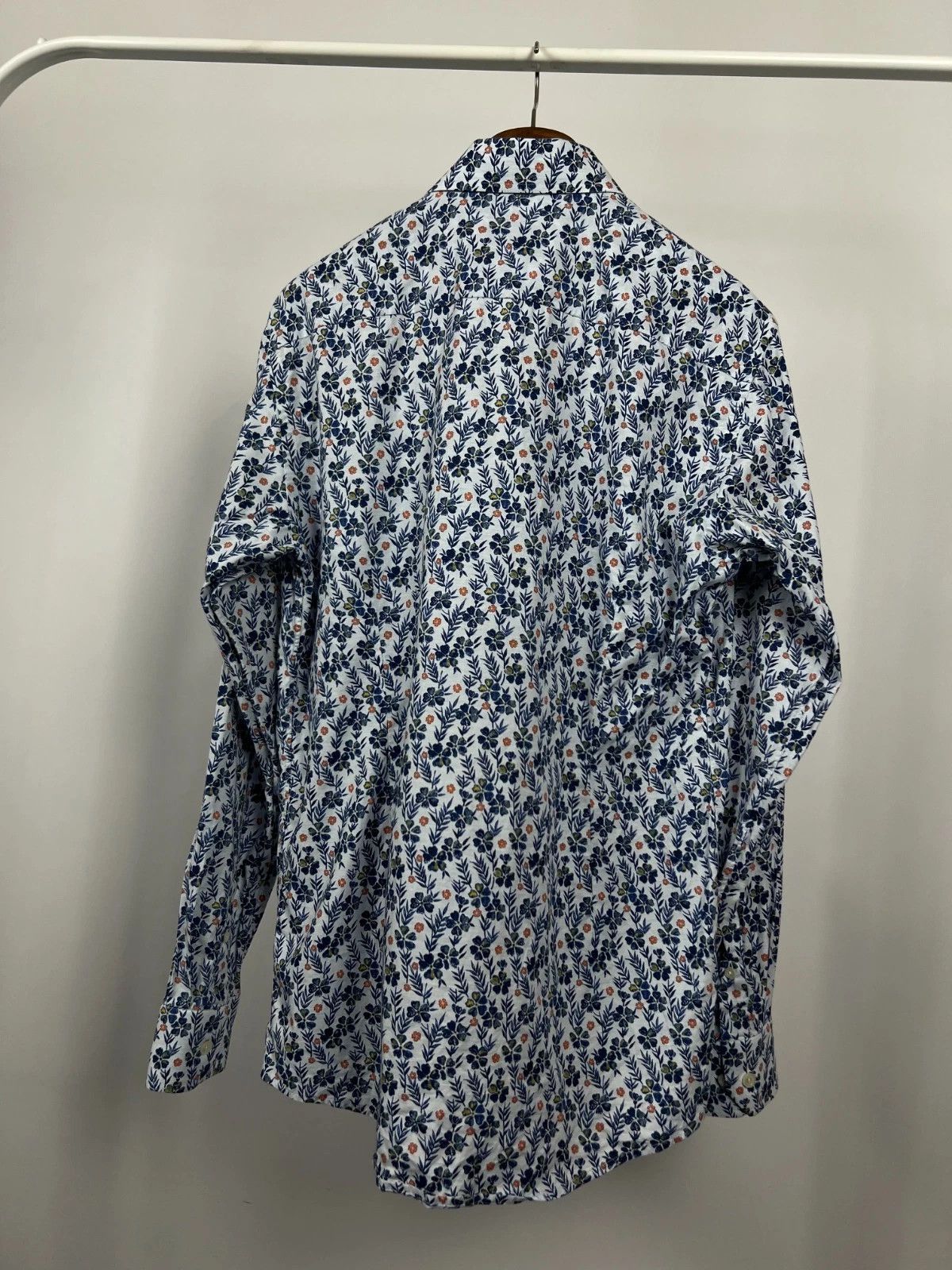 Eton Eton Floral Printed Button Up Long Sleeve Slim Shirt Size US L / EU 52-54 / 3 - 10 Thumbnail