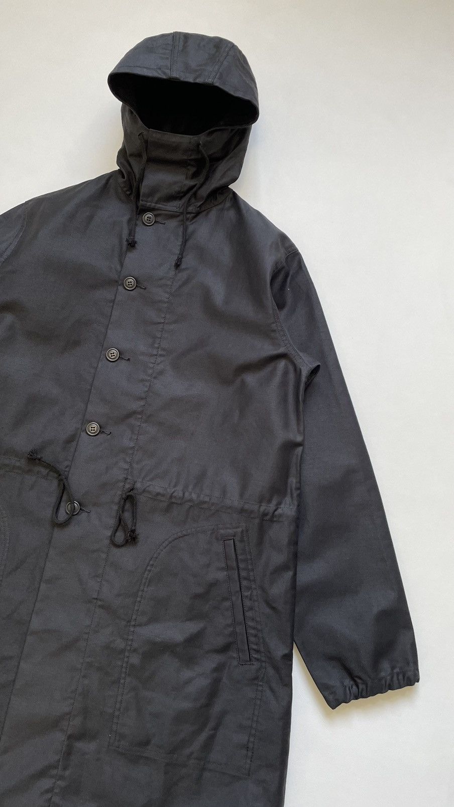 Comme des Garcons S/S 12 Black Cotton Fish Tail Parka Size US L / EU 52-54 / 3 - 5 Thumbnail