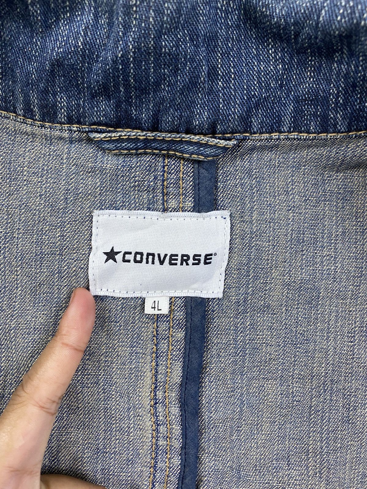 Converse × Vintage Vintage Converse Work Wear Denim Jacket Size US XL / EU 56 / 4 - 9 Thumbnail