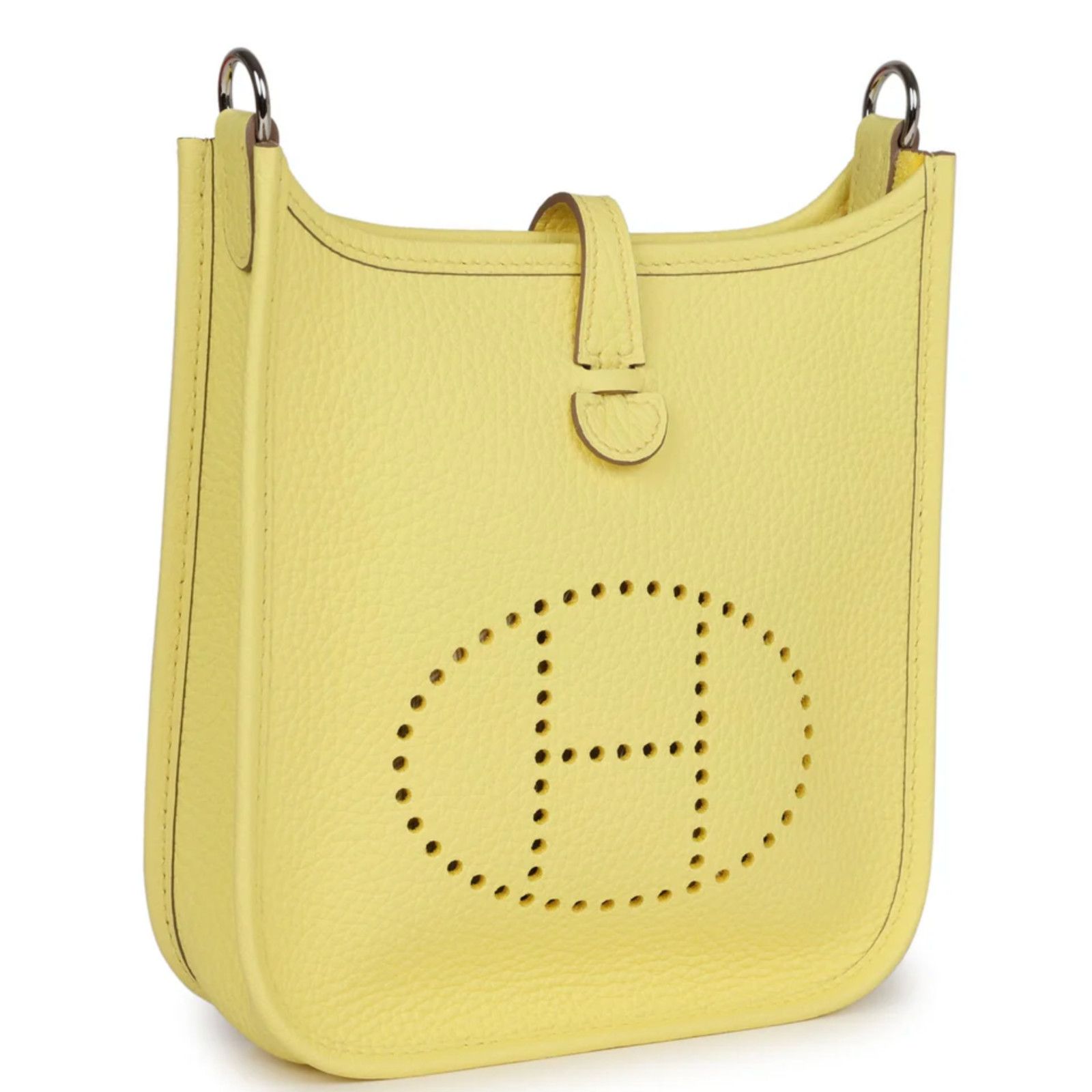 Hermes Hermes Mini Limoncello Yellow Leather Crossbody Shoulder Bag Size ONE SIZE - 7 Thumbnail