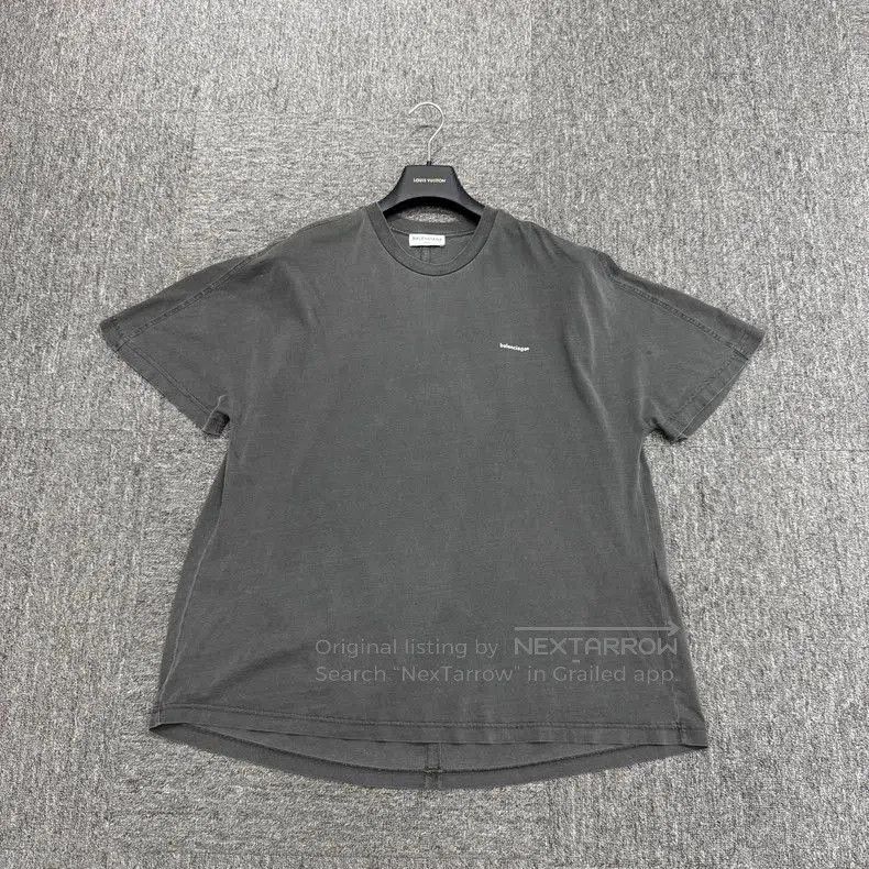 Balenciaga Balenciaga Washed Distressed Print T. Size US S / EU 44-46 / 1 - 1 Thumbnail