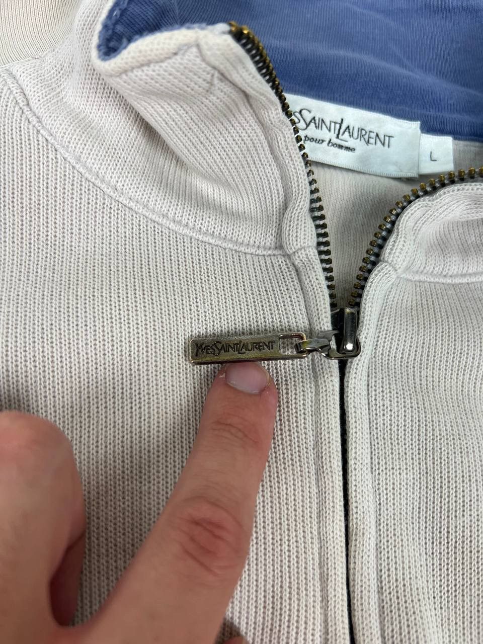 Yves Saint Laurent Yves Saint Laurent YSL Sweatshirt Zip Up Size US L / EU 52-54 / 3 - 10 Thumbnail