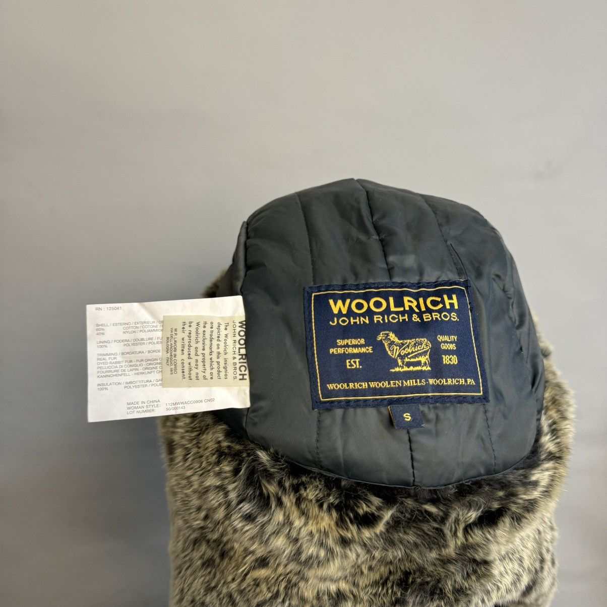 Woolrich Woolen Mills Woolrich Trapper Hat Rabbit Fur Trim Ushanka Y2K Size ONE SIZE - 6 Thumbnail