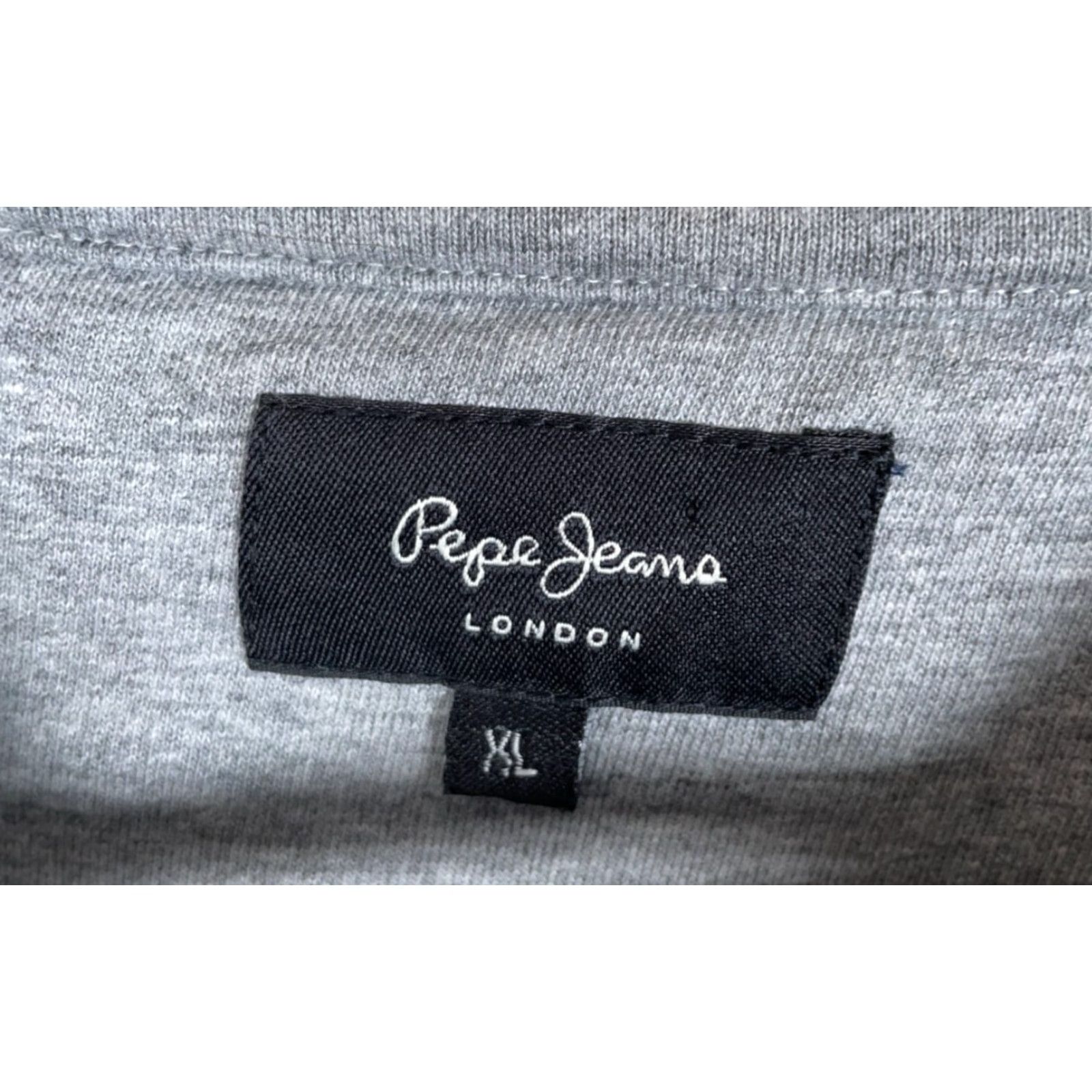 Pepe Jeans Pepe Jeans London Sweatshirt Women's XL Gray Crewneck Side Pockets Streetwear 90s Retro Pullover Shirt Mens Womens Girls Boys Size XL / US 12-14 / IT 48-50 - 3 Thumbnail