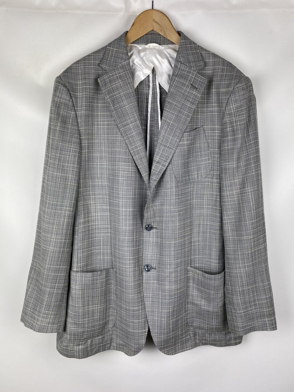 Boggi Boggi Milano Men’s Wool / Silk Blazer Jacket Size 56 / US 46 Size 46R - 1 Thumbnail