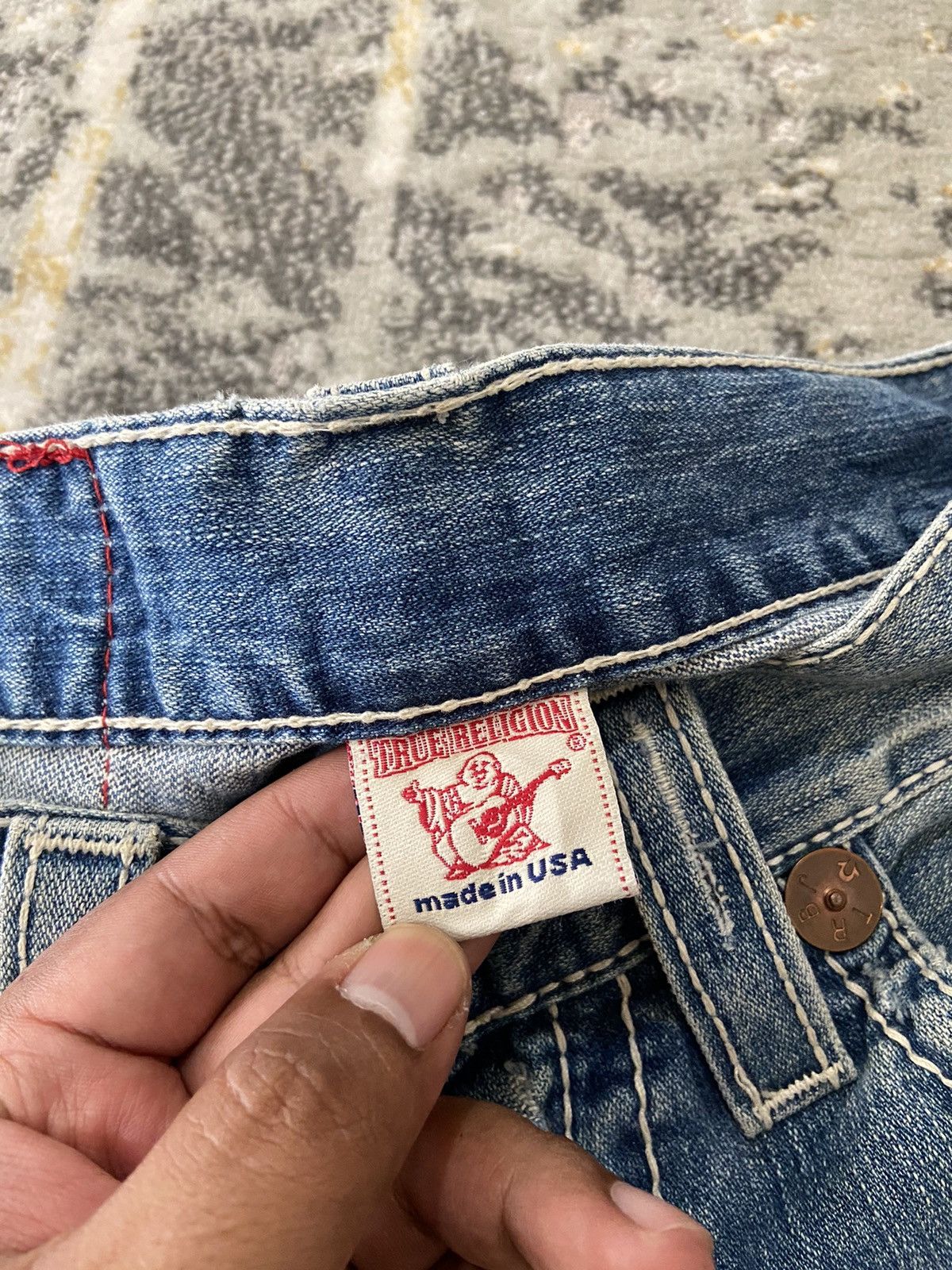 If Six Was Nine × Other × True Religion Y2K REVIVAL FLARE WASH DENIM JEANS Size US 34 / EU 50 - 14 Thumbnail