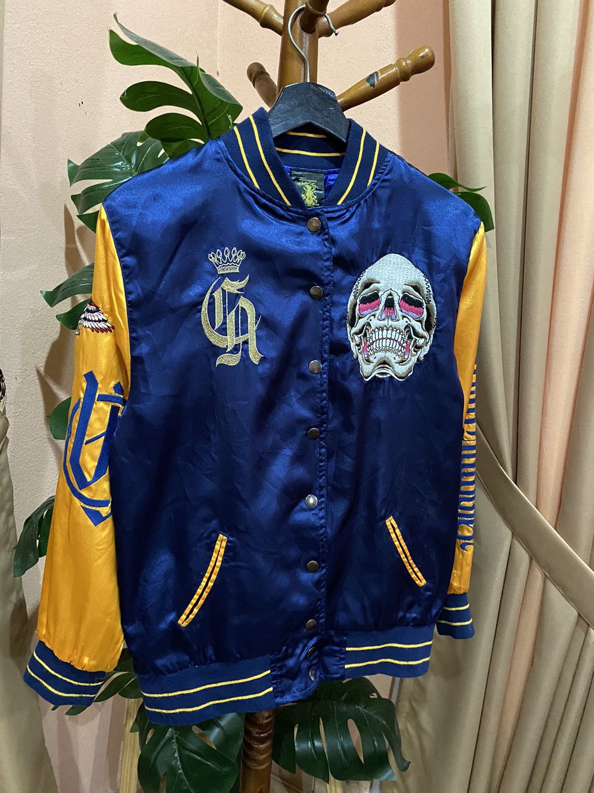 Christian Audigier Christian Audigier Allover Varsity Jacket Bold Embroidery Size US S / EU 44-46 / 1 - 3 Thumbnail