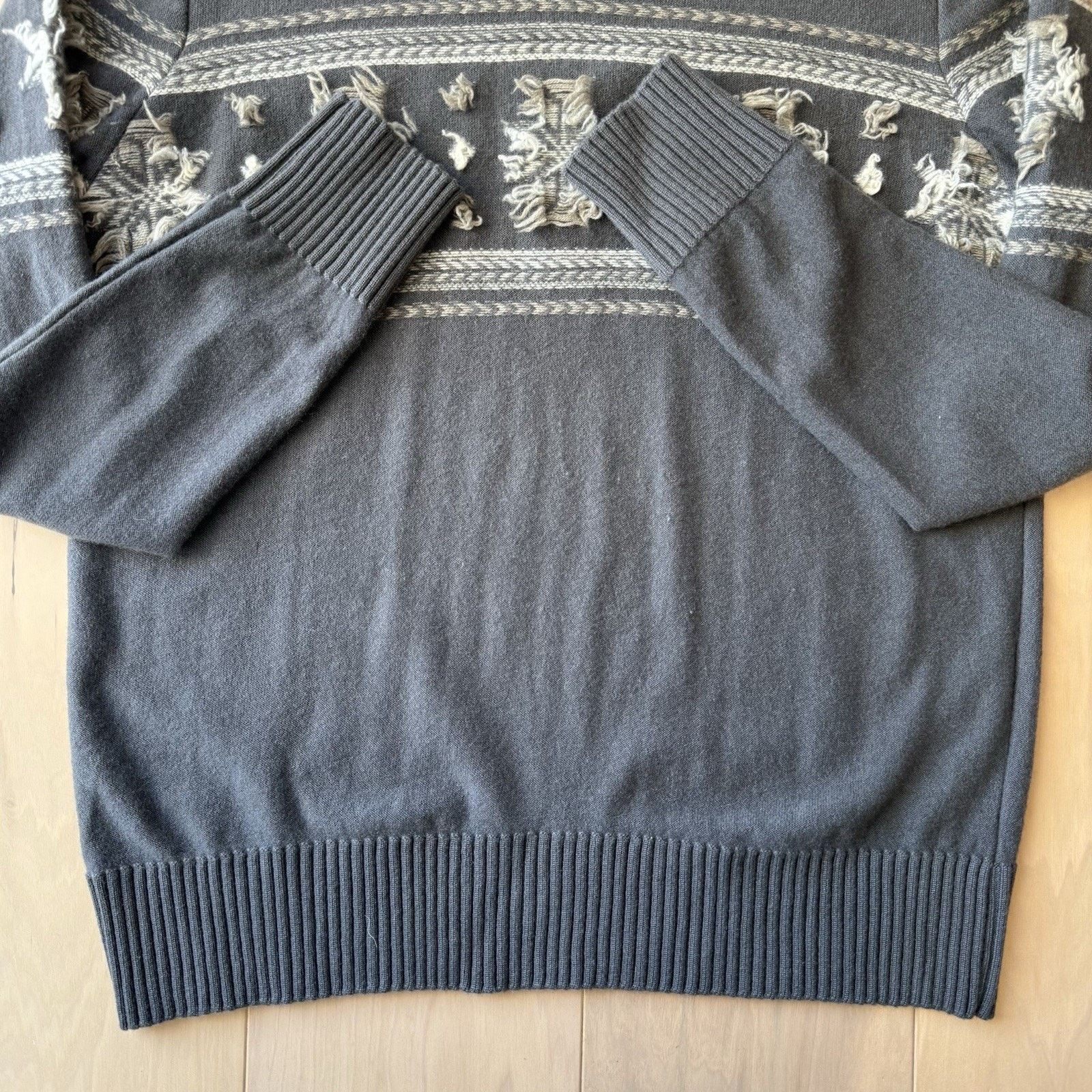 Iceberg Vintage Iceberg Wool Sweater M Gray Wool Pullover Snowflake Size US M / EU 48-50 / 2 - 5 Thumbnail