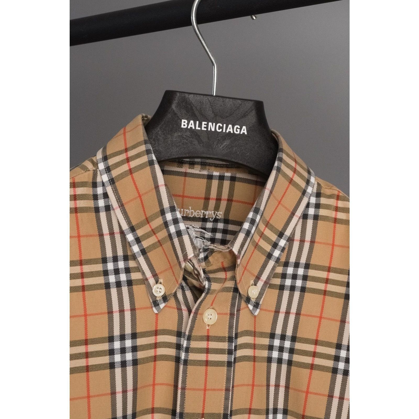 Burberry Vintage burberry classic check nova brown long sleeve shirt Size US L / EU 52-54 / 3 - 8 Thumbnail