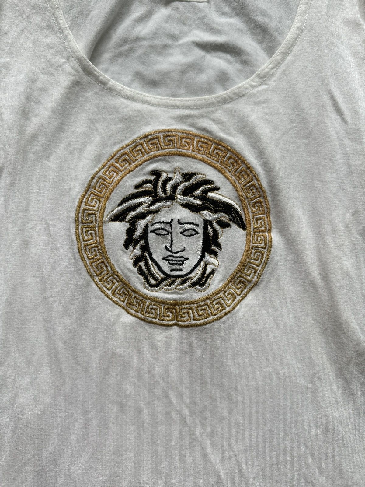 Versace × Versace Jeans Couture × Vintage Versace Jeans Couture 2000s archive Medusa logo longsleeve Size L / US 10 / IT 46 - 2 Thumbnail