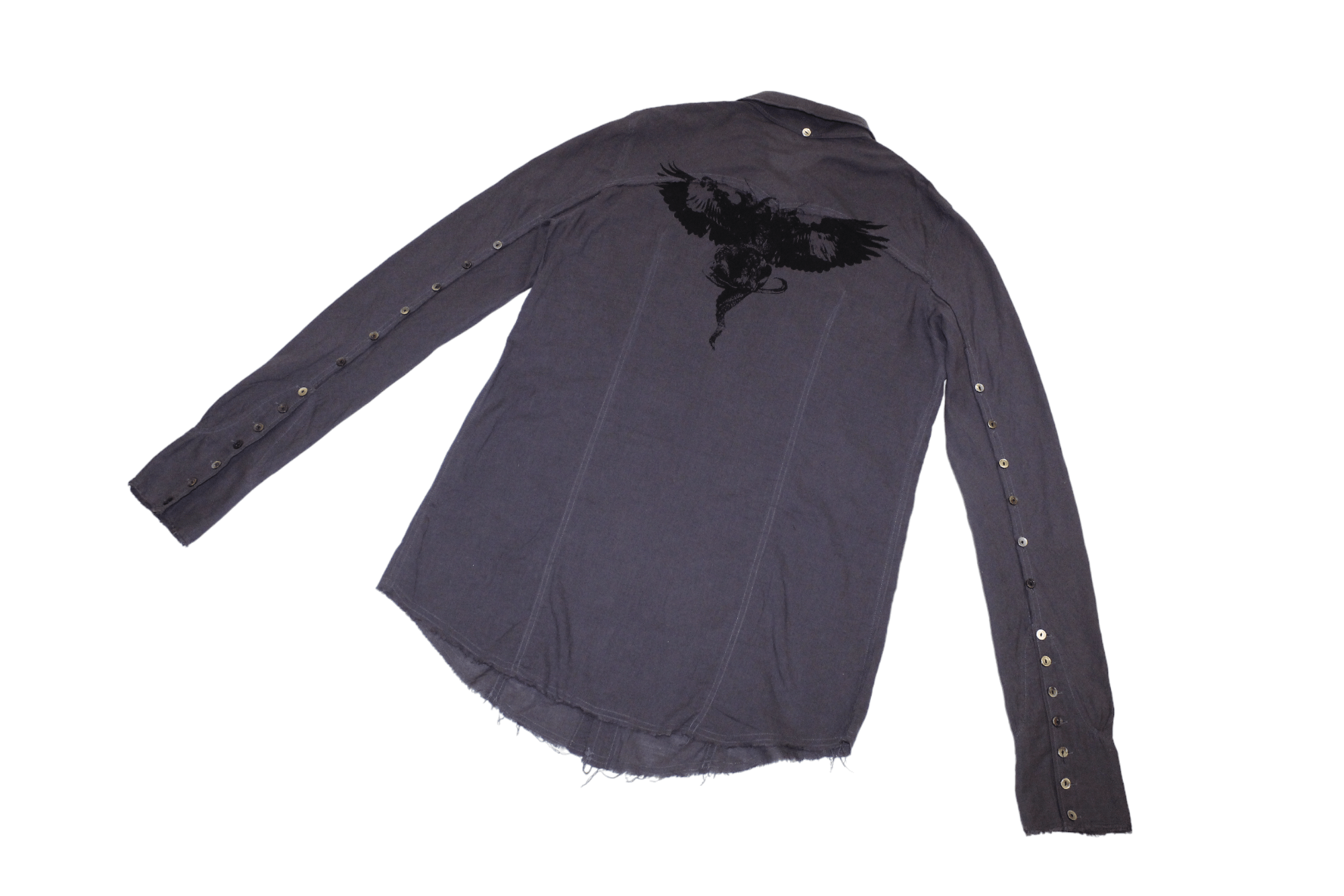 LGB】Shirts G Purple & Silver Line