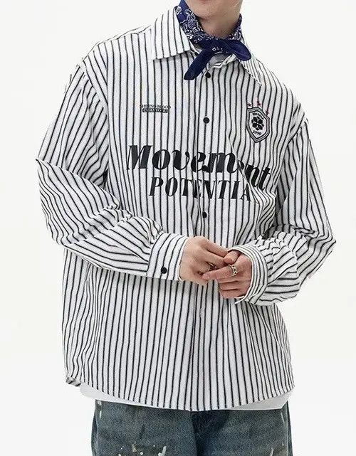 Japanese Brand Yoshiko x Fuji Blokecore retro movement striped shirt Size US XL / EU 56 / 4 - 2 Thumbnail