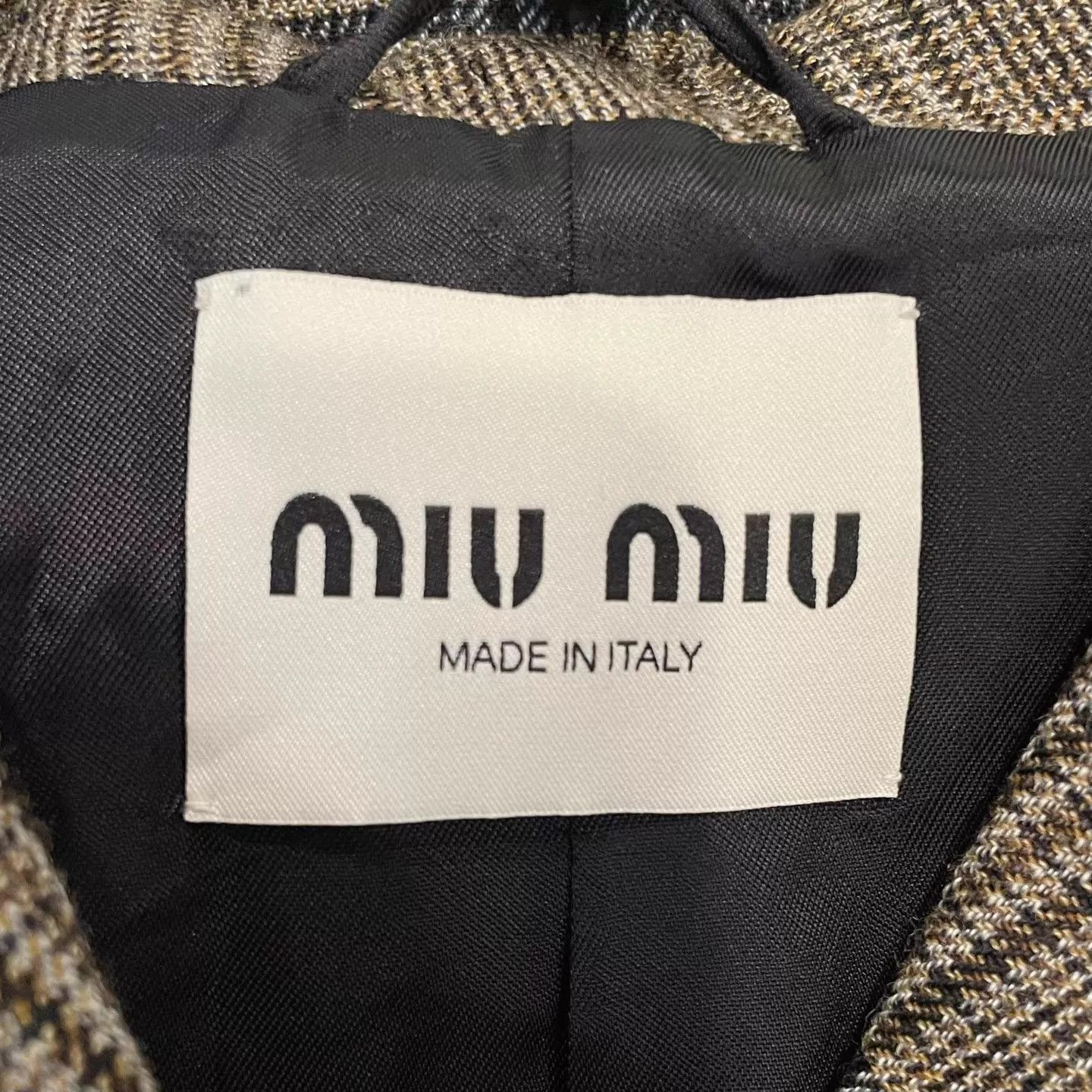 Miu Miu MIU MIU vintage brown check sweet & cool jacket Size XS / US 0-2 / IT 36-38 - 5 Thumbnail