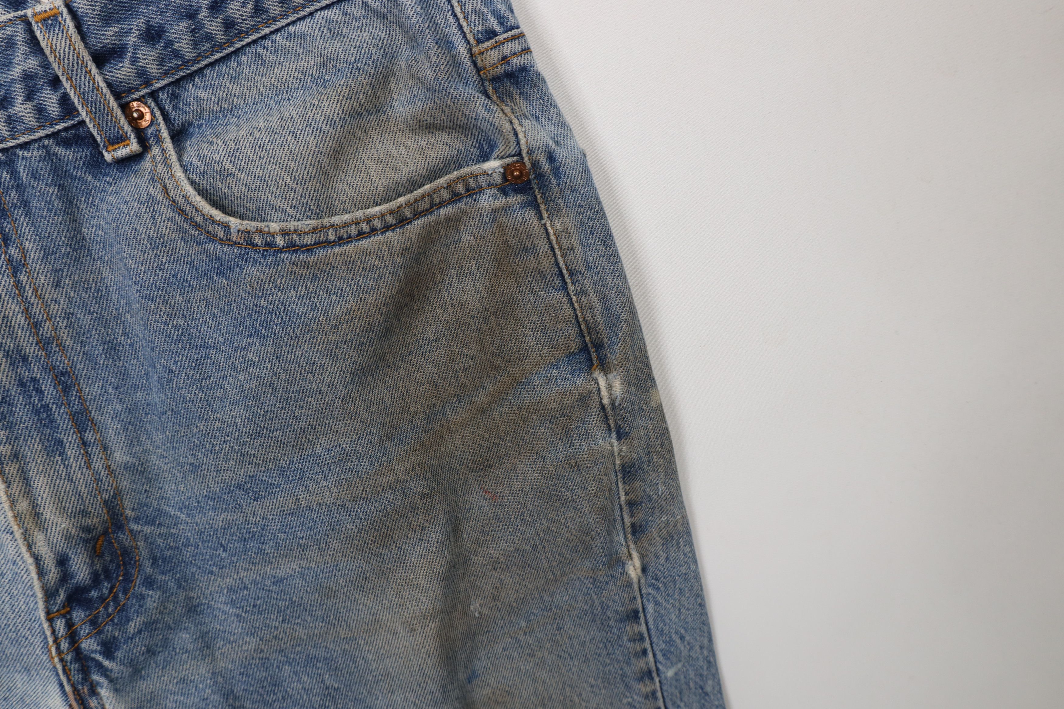 Levi's Vintage Y2K 2001 Levis 517 Flared Bootcut Denim Jeans Blue Size US 34 / EU 50 - 8 Thumbnail