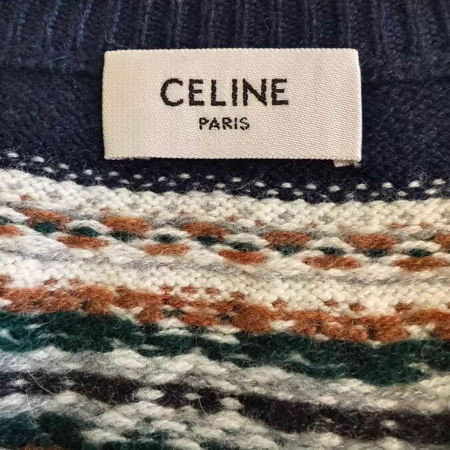 Celine CELINE SS25 Fair Isle Crewneck Cashmere Sweater Women's XS Size XS / US 0-2 / IT 36-38 - 3 Thumbnail