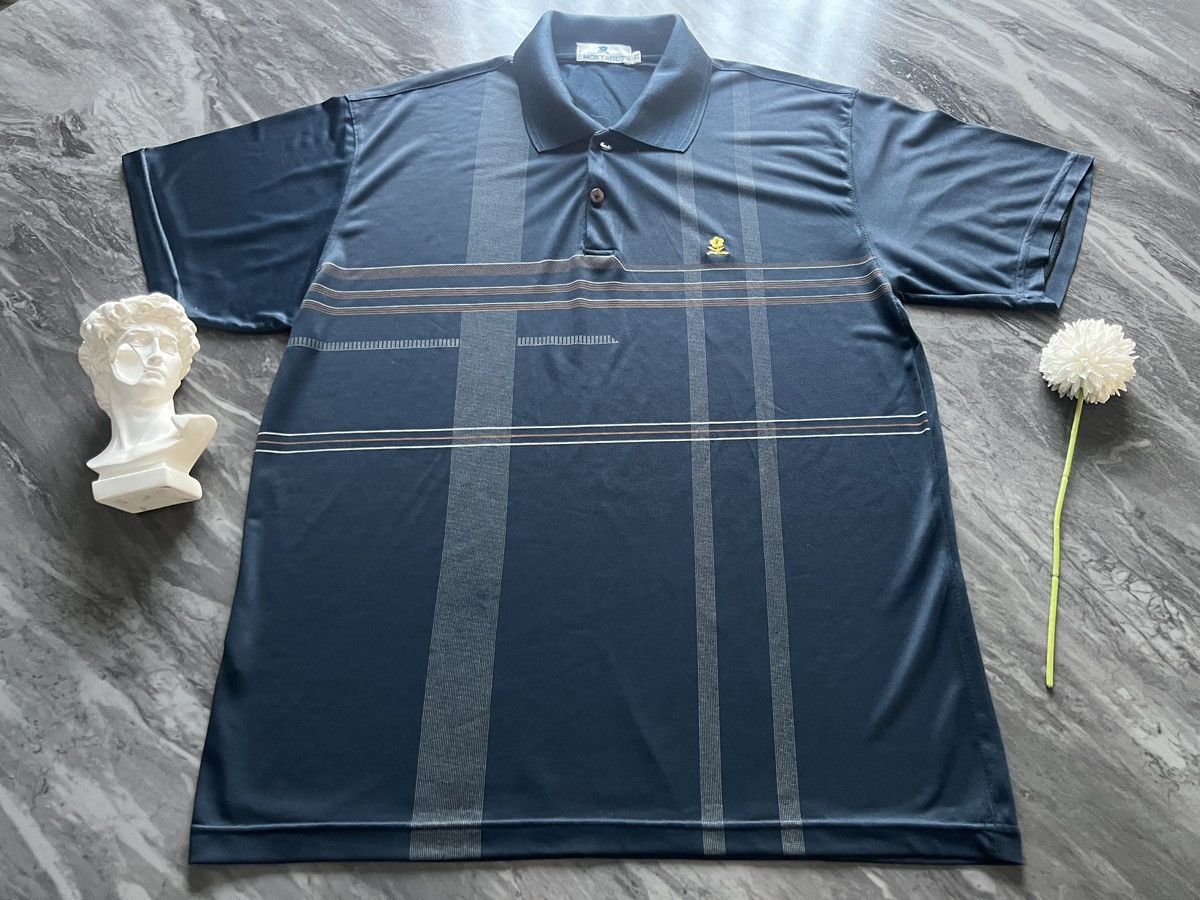 Montagut Montagut : Polo Thin Fabric Stripe Line Graphic Size US L / EU 52-54 / 3 - 2 Thumbnail