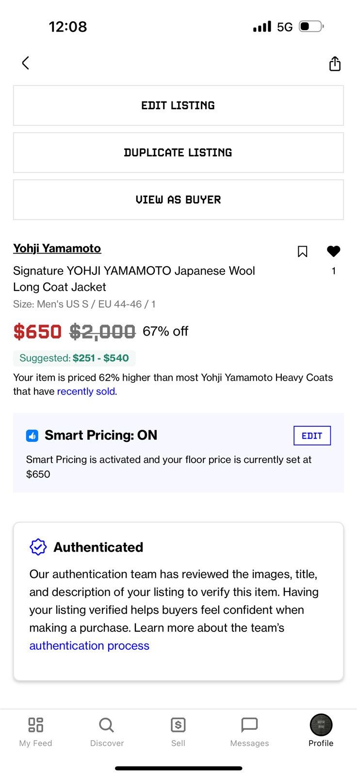 Yohji Yamamoto Signature YOHJI YAMAMOTO Japanese Wool Long Coat Jacket Size US S / EU 44-46 / 1 - 14 Thumbnail