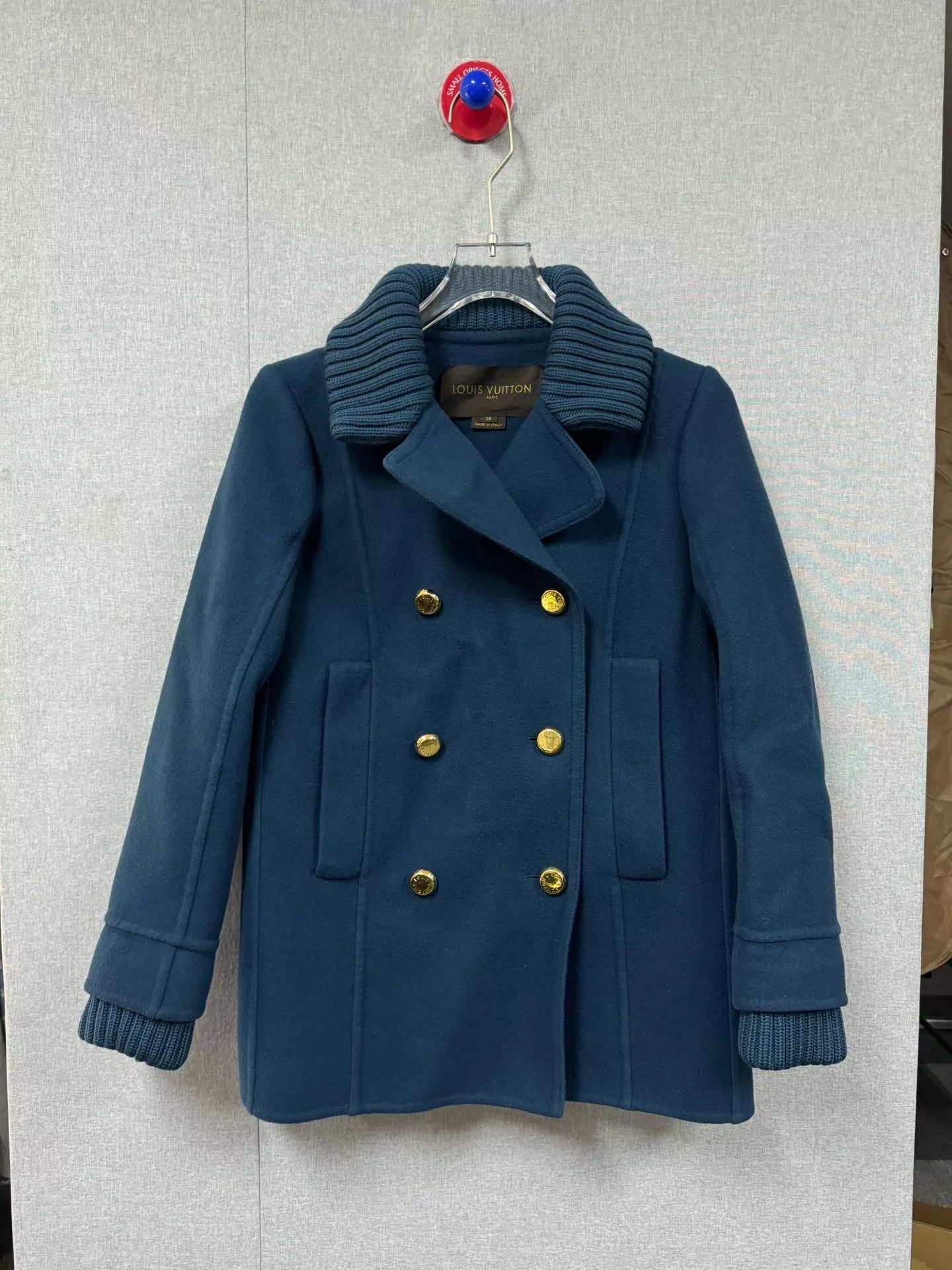 Louis Vuitton LV Vintage Navy 36 Overcoat Excellent Size XS / US 0-2 / IT 36-38 - 1 Thumbnail