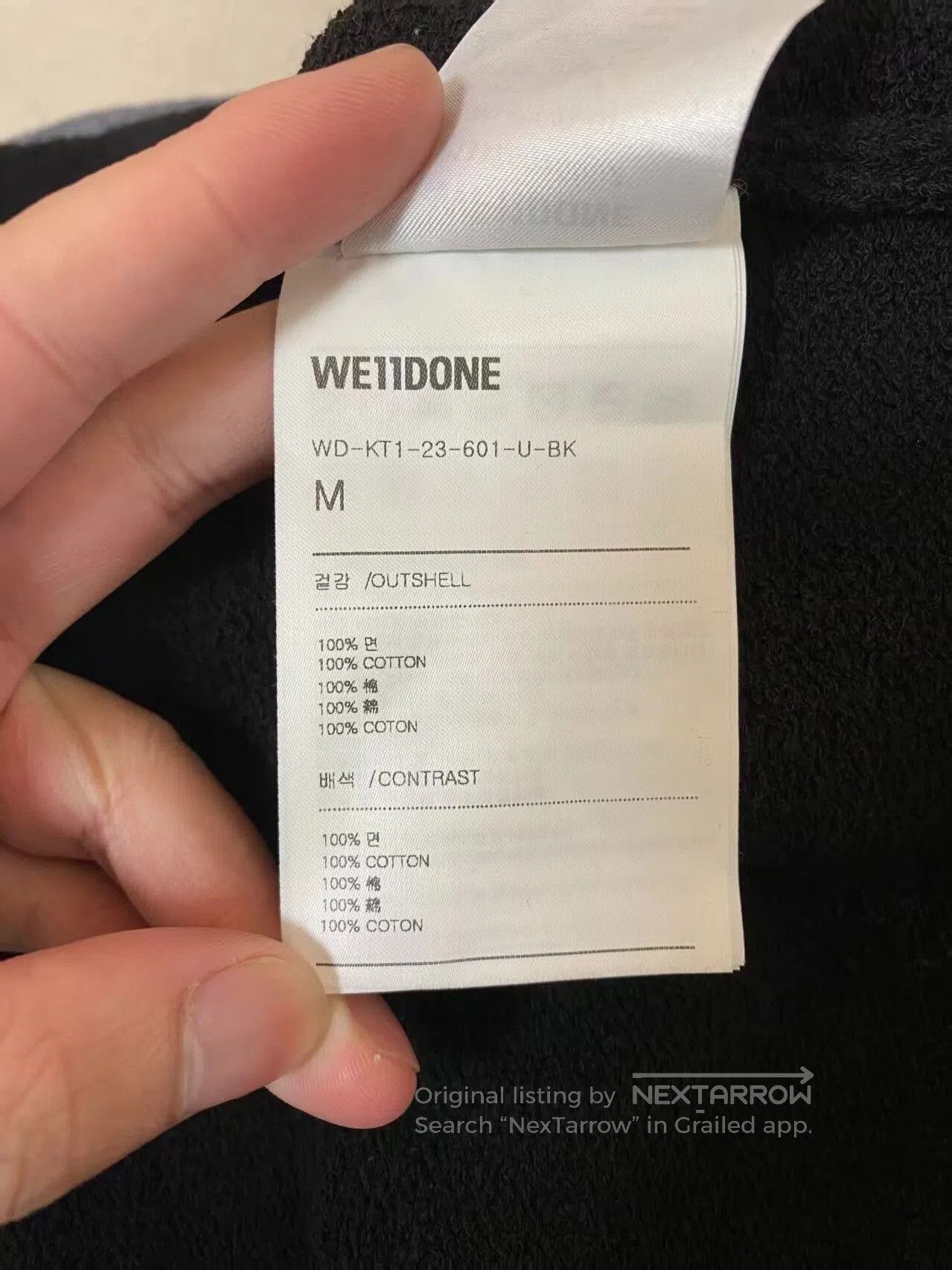WE11DONE black and pink long sleeve sweater. Size US M / EU 48-50 / 2 - 5 Thumbnail