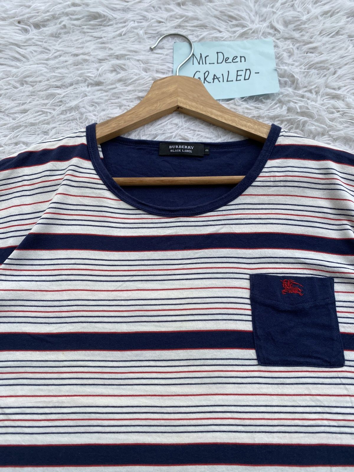 Burberry Rare Vintage Burberry Stripes Tshirt Size US M / EU 48-50 / 2 - 9 Thumbnail