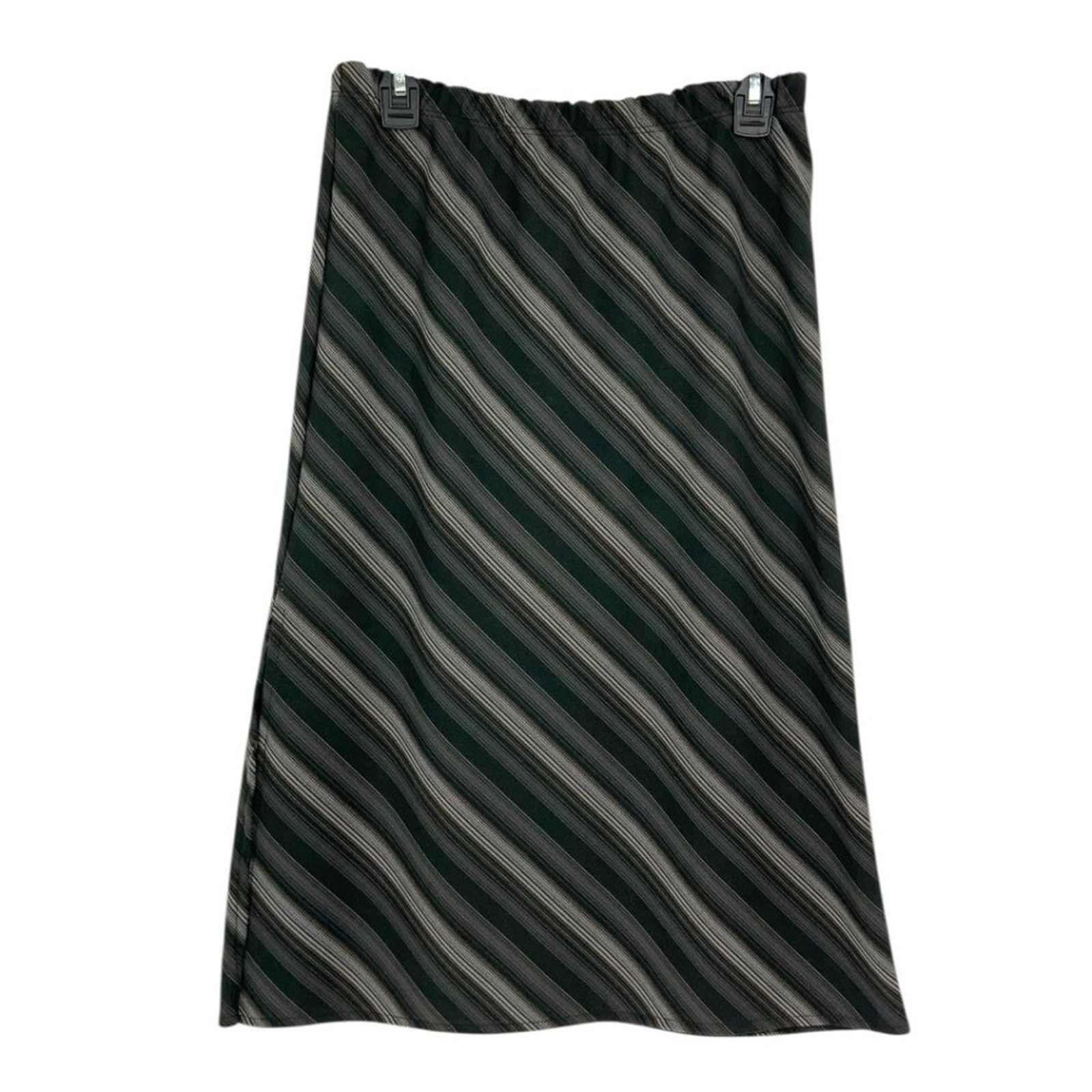 Other Forgotten Grace Striped Side Slit Midi Skirt Medium NWOT Size 32" / US 10 / IT 46 - 3 Thumbnail