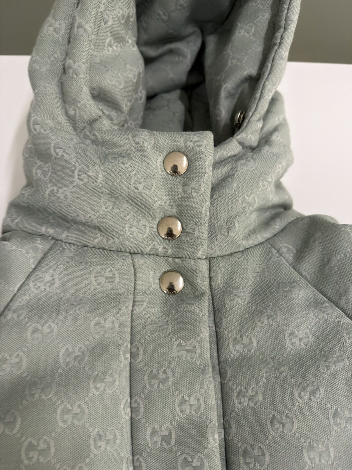 Gucci Gucci GG Canvas Hooded Jacket Mint Green Size US S / EU 44-46 / 1 - 3 Thumbnail