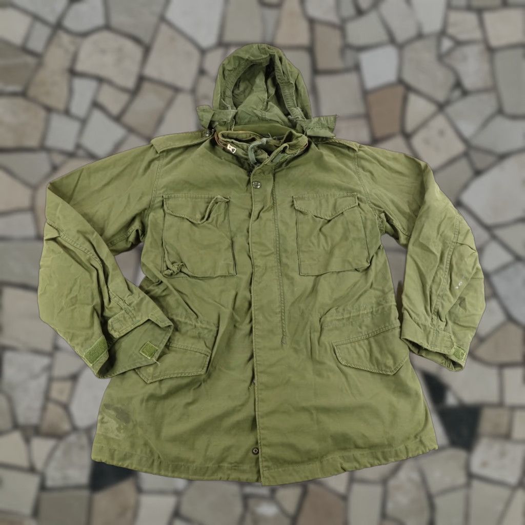 Alpha Industries VINTAGE Alpha Industries Military Jacket Men Medium Green Canvas 70s Army Cold Weather M-65 Outdoor Weathergear Size US M / EU 48-50 / 2 - 1 Thumbnail
