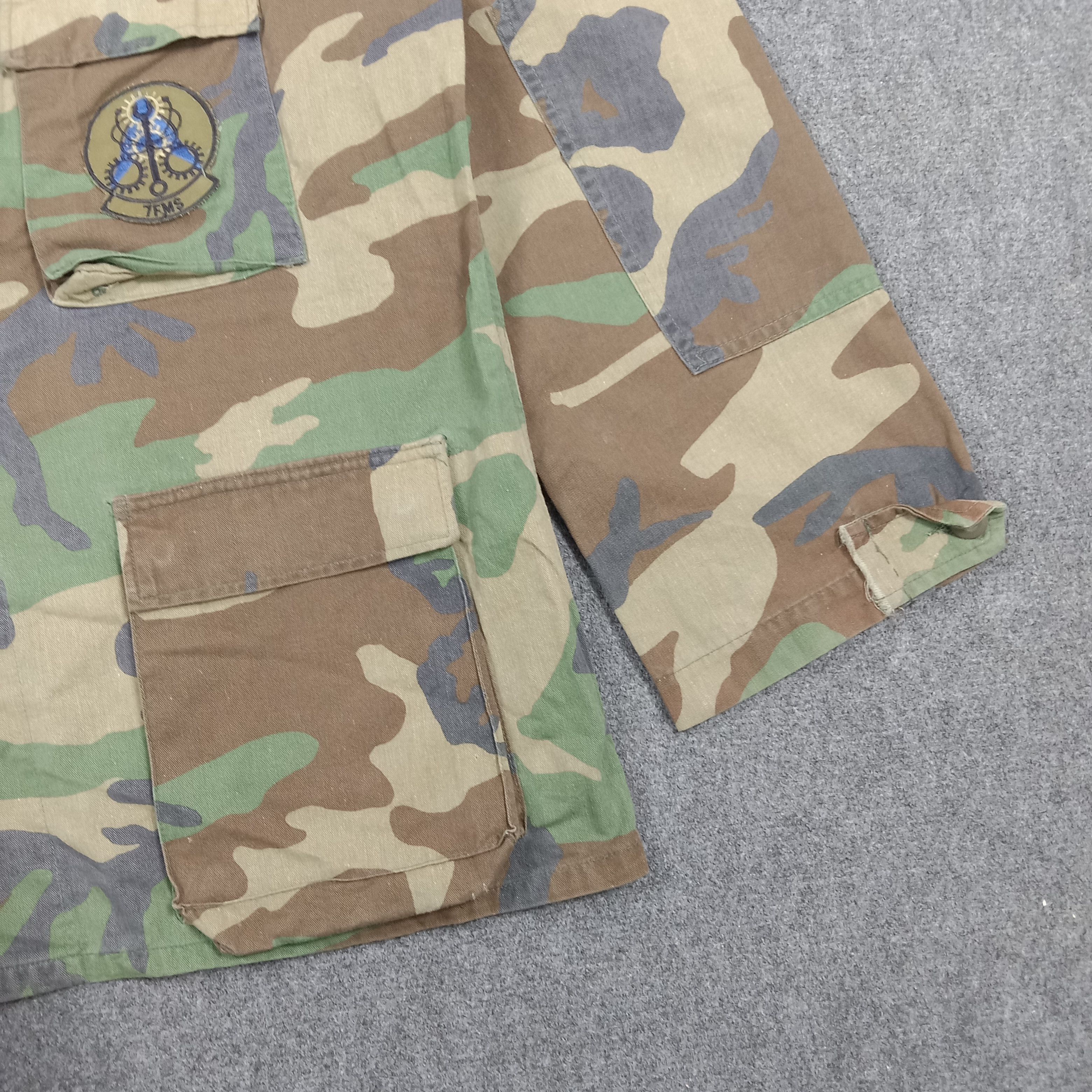 Vintage Vintage 90's U.S. Air Force 7FMS Army Camo Jacket C278N9 Size US L / EU 52-54 / 3 - 2 Thumbnail