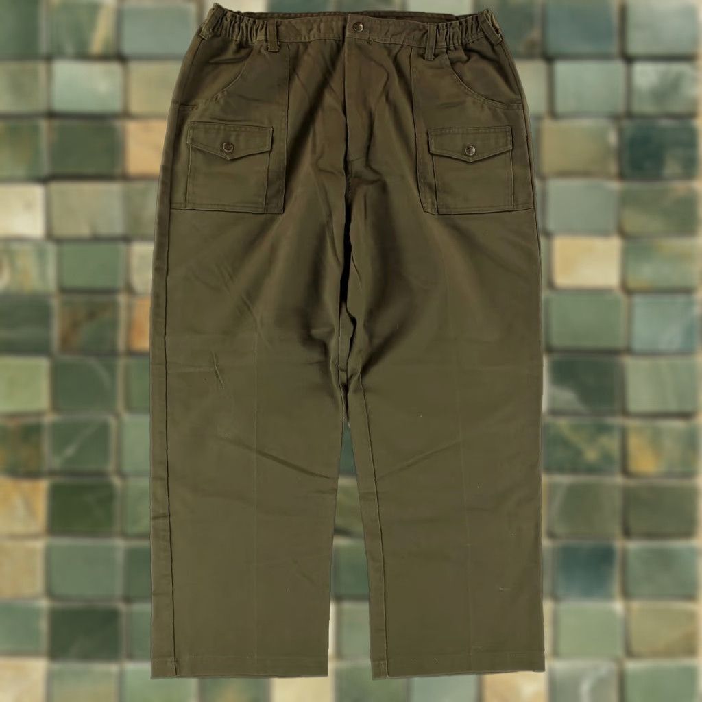 Vintage BSA Boy Scouts of America Pants Olive Green Mens 40 Cargo Regular 38 Inseam 29 Mens Green 36-40 x 29 Actual Size US 38 / EU 54 - 1 Thumbnail