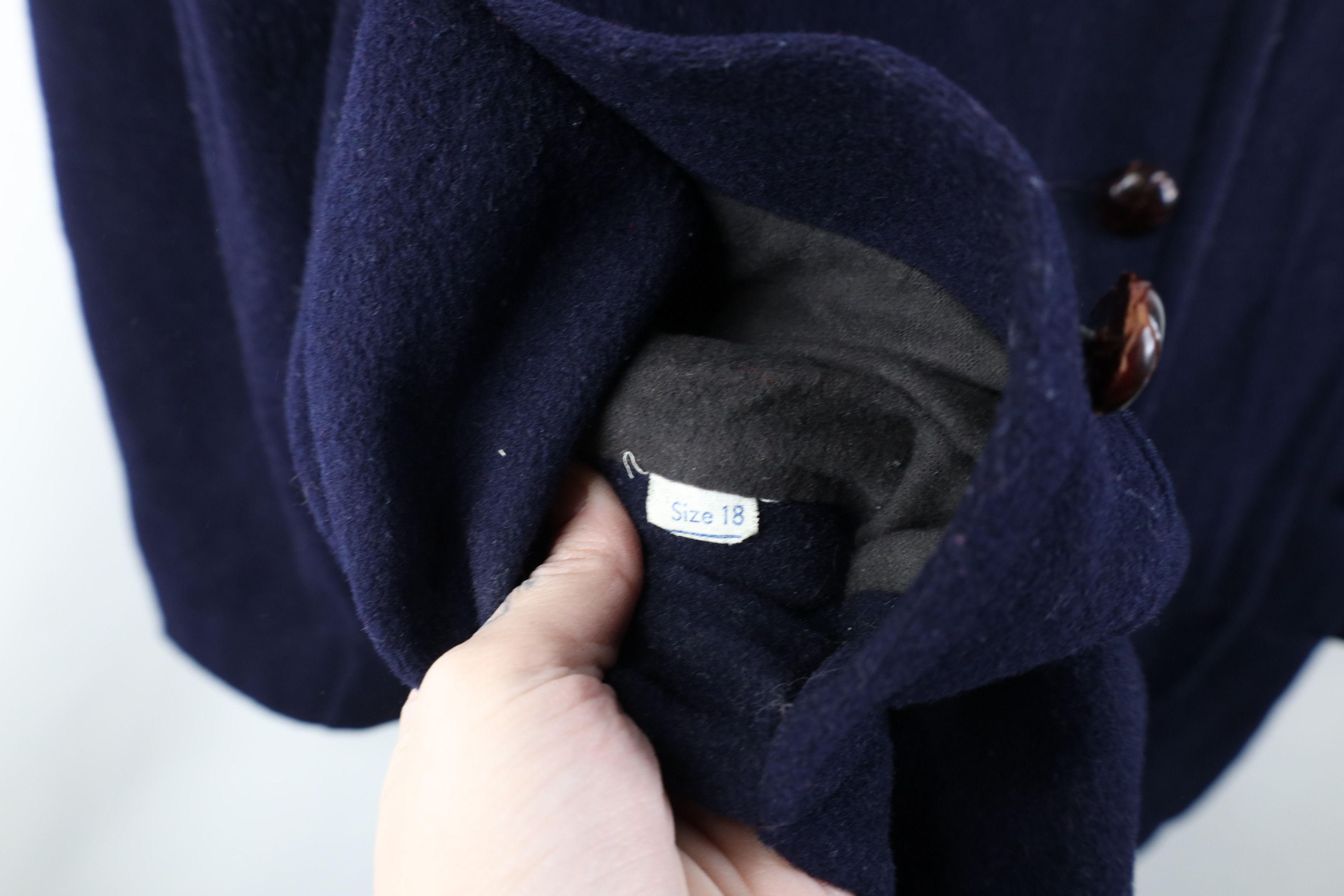 Vintage Vintage 70s Double Breasted Wool Peacoat Jacket Blue USA Size XXL / US 16-18 / IT 52-54 - 6 Thumbnail