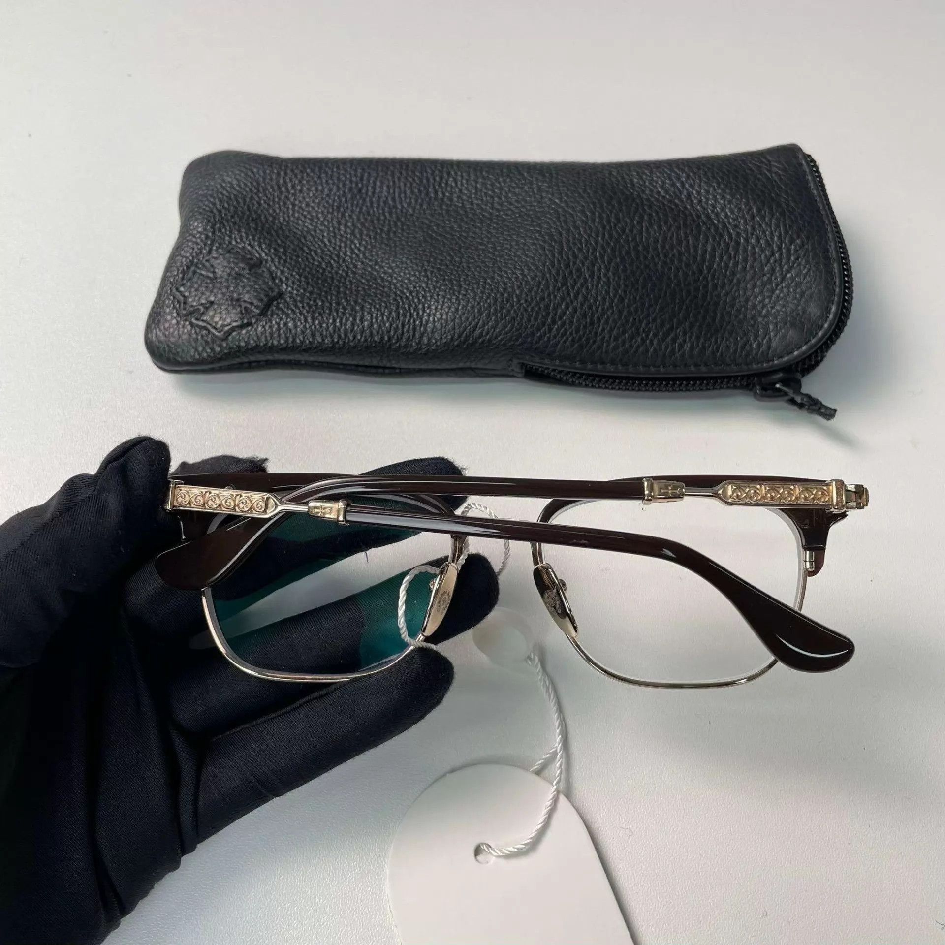 Chrome Hearts Black Frame Eyeglasses with Case Size ONE SIZE - 2 Thumbnail