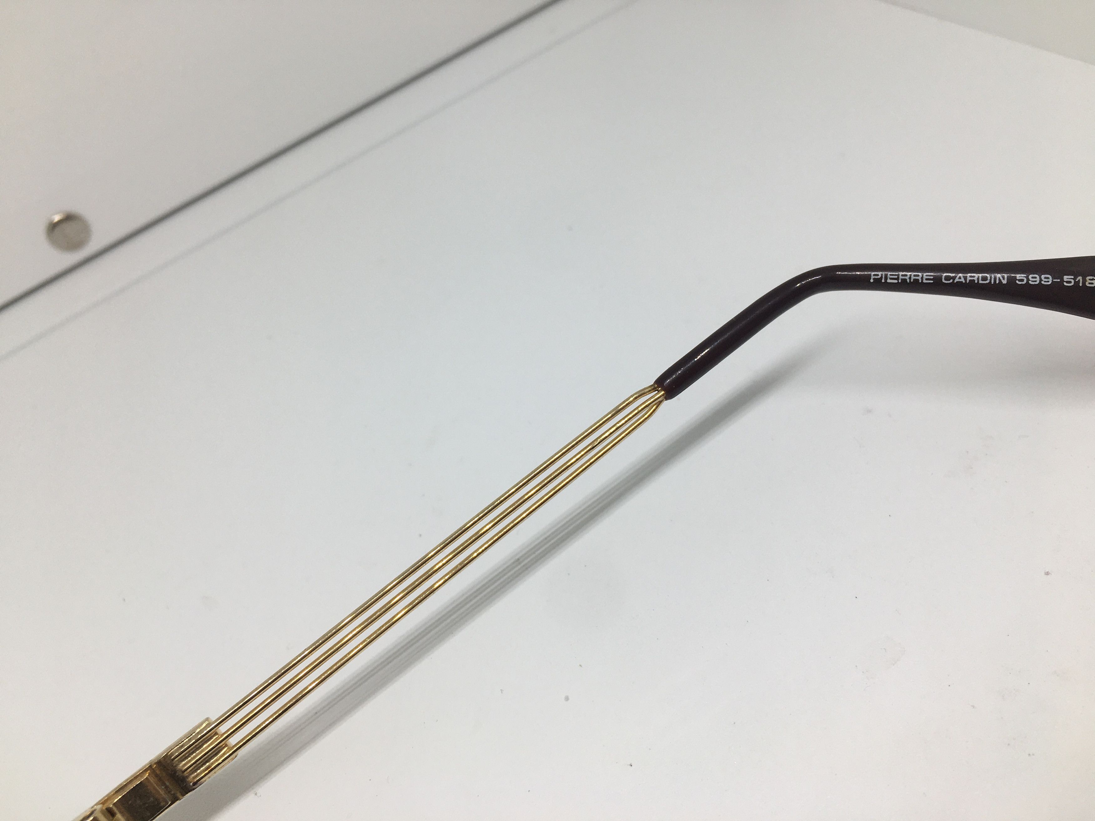 Pierre Cardin Vintage Pierre Cardin Gold Aviator Sunglasses Frame Pilot Size ONE SIZE - 4 Thumbnail