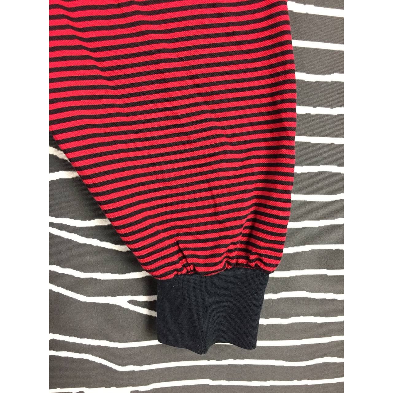Playboy × Vintage Vtg Playboy Small Logo Striped Longsleeve Polo Tee Size US XL / EU 56 / 4 - 5 Thumbnail