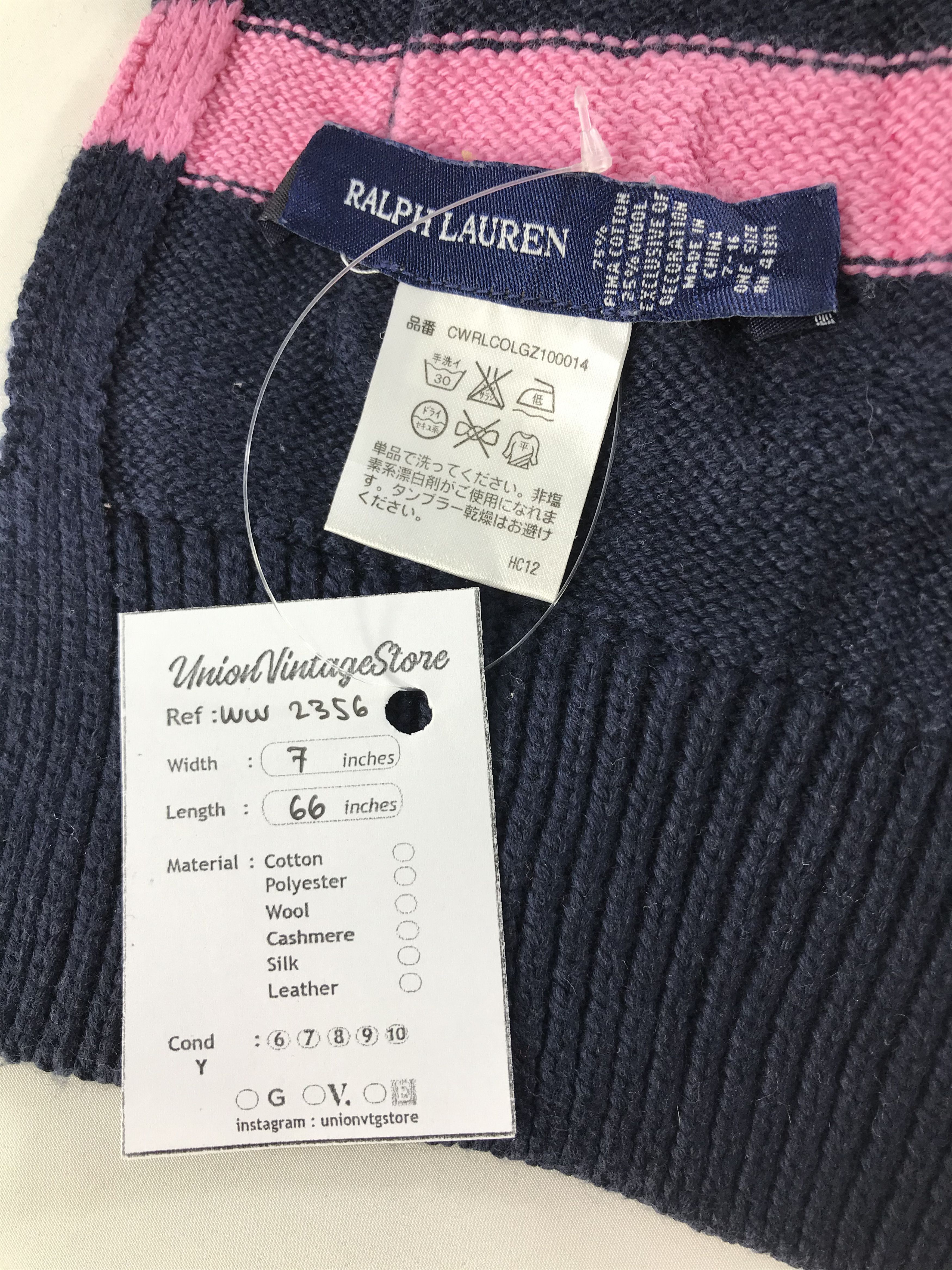 Polo Ralph Lauren × Vintage Polo Ralph Lauren Scarf / Muffler / Neckwear - WW2356 Size ONE SIZE - 5 Thumbnail