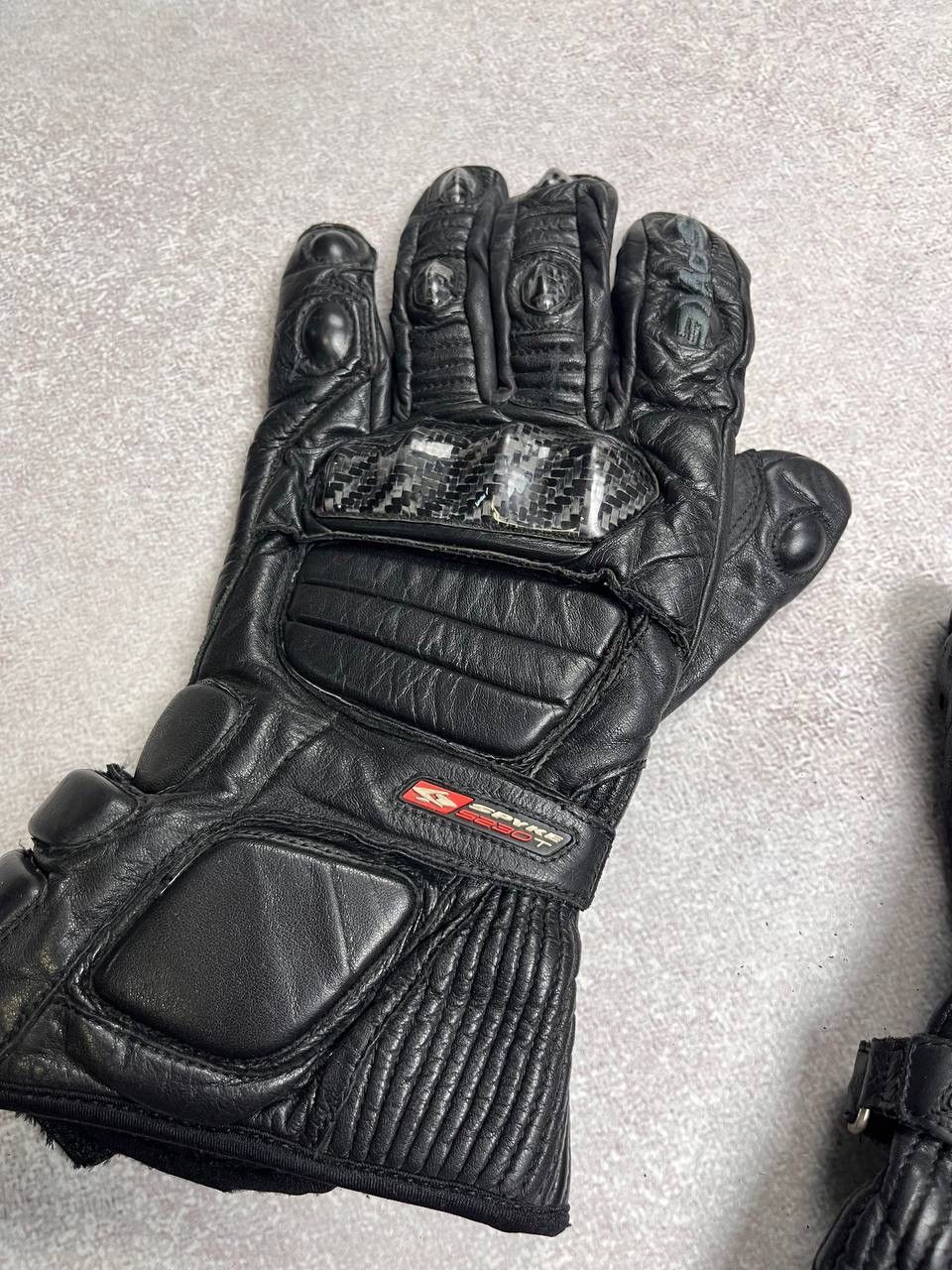 Other Vintage Moto Racing Genuine Leather Gloves Os Size ONE SIZE - 4 Thumbnail