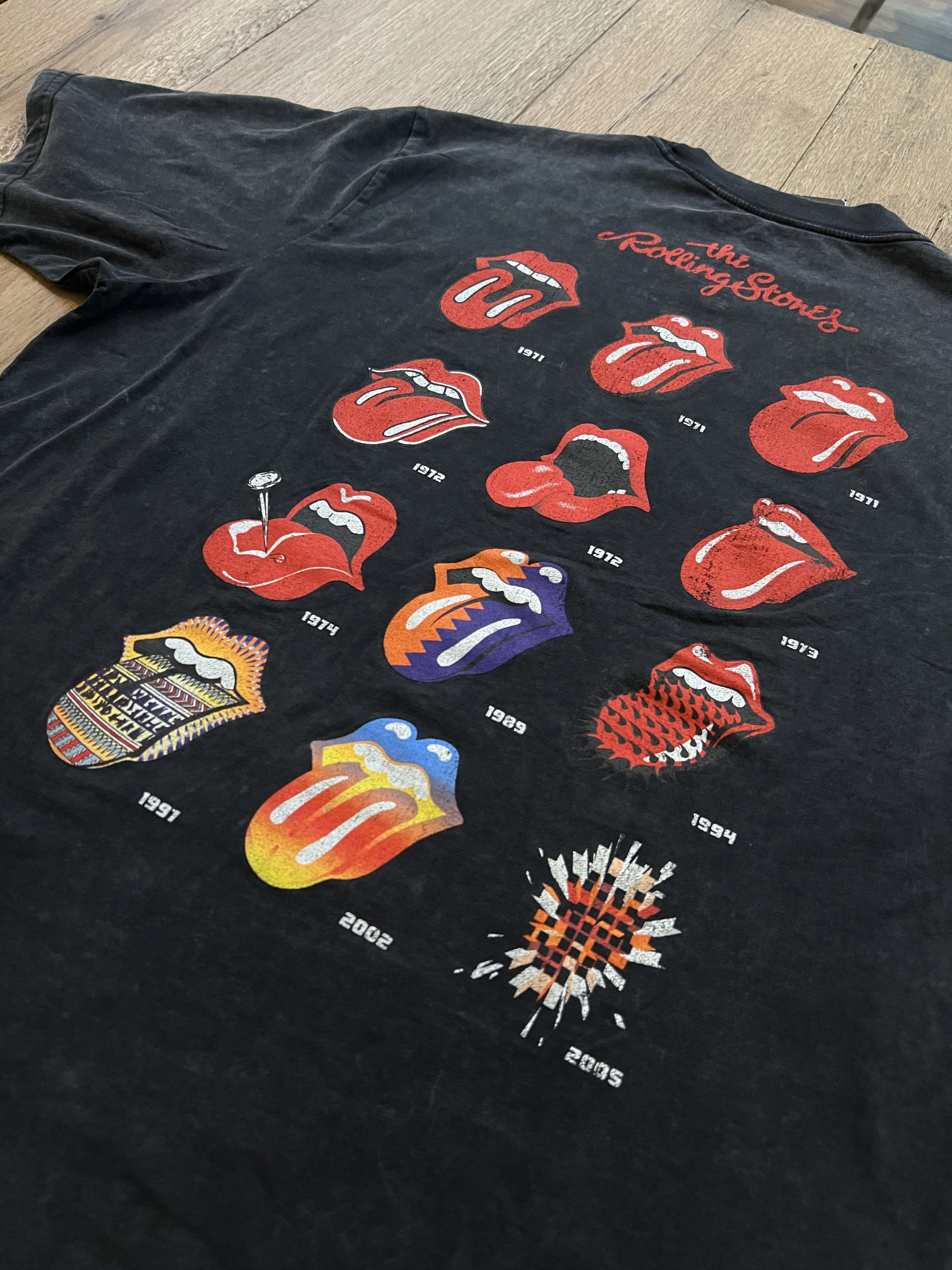 The Rolling Stones Rolling Stones Black Tee Embriodered Logo Sz L New Size US L / EU 52-54 / 3 - 5 Thumbnail