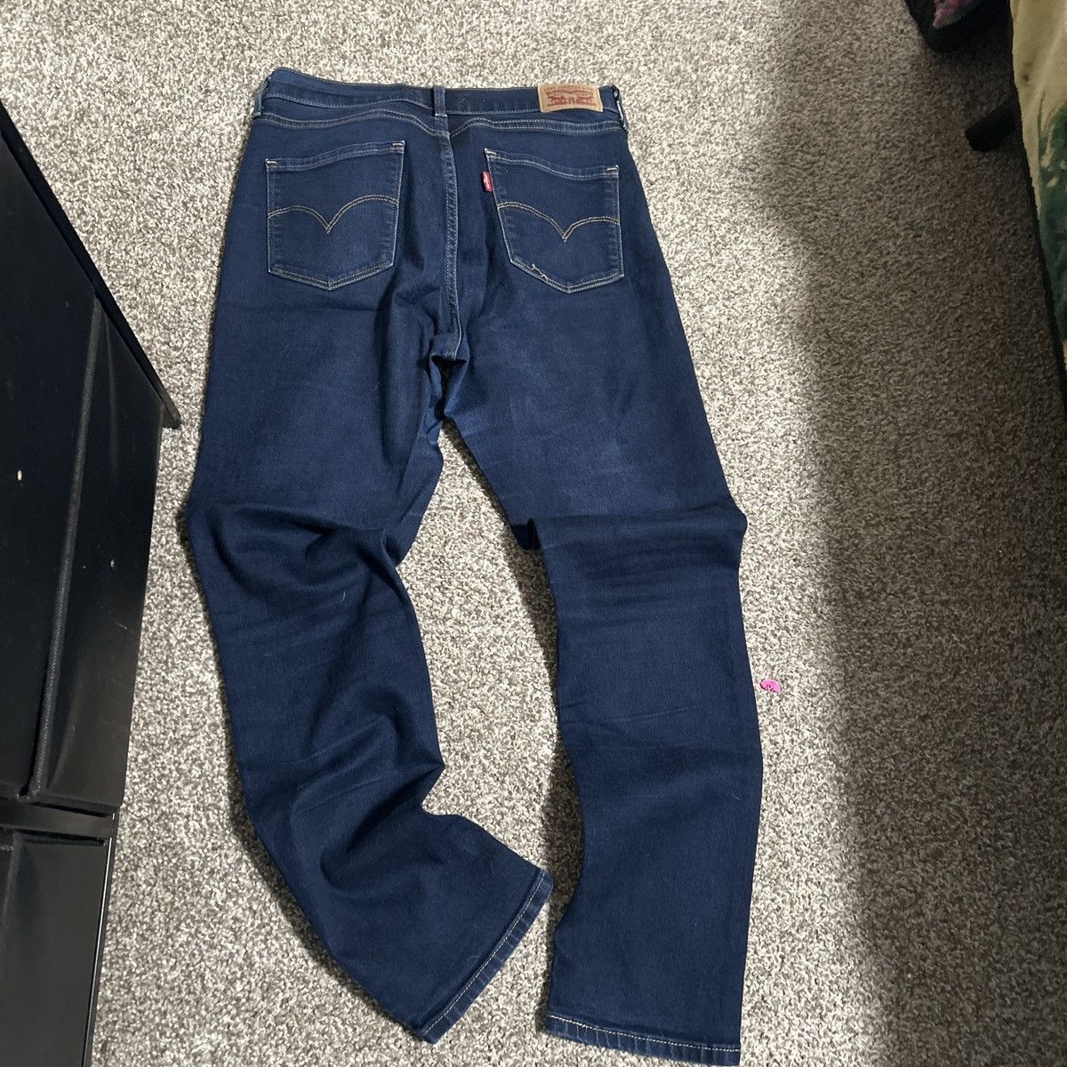 Levi's Vintage Clothing Levis dark blue low rise flare jeans size 29 Size 29" - 2 Thumbnail