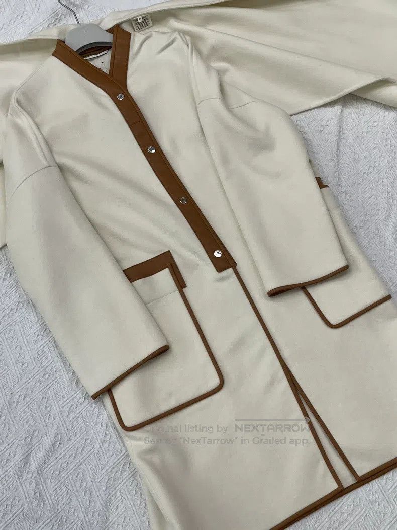Hermes Hermes Black Cashmere Open Cardigan Jacket, Belt Missing Size XXS / US 00 / IT 34 - 1 Thumbnail